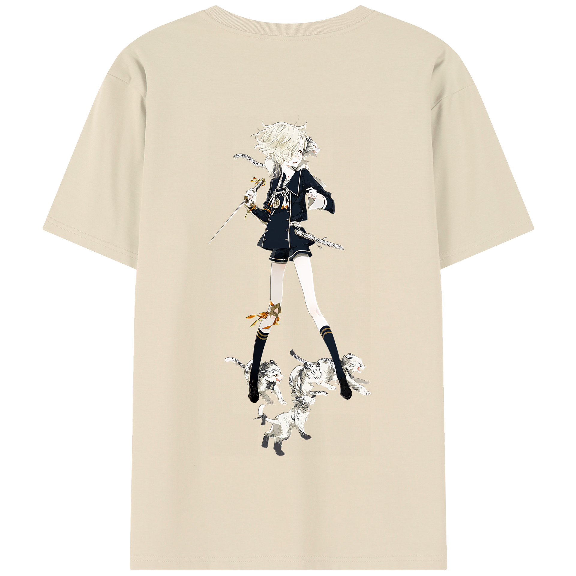 （画像用） 刀剣乱舞 Touken Ranbu 綿100％半袖Tシャツ（背面プリント）