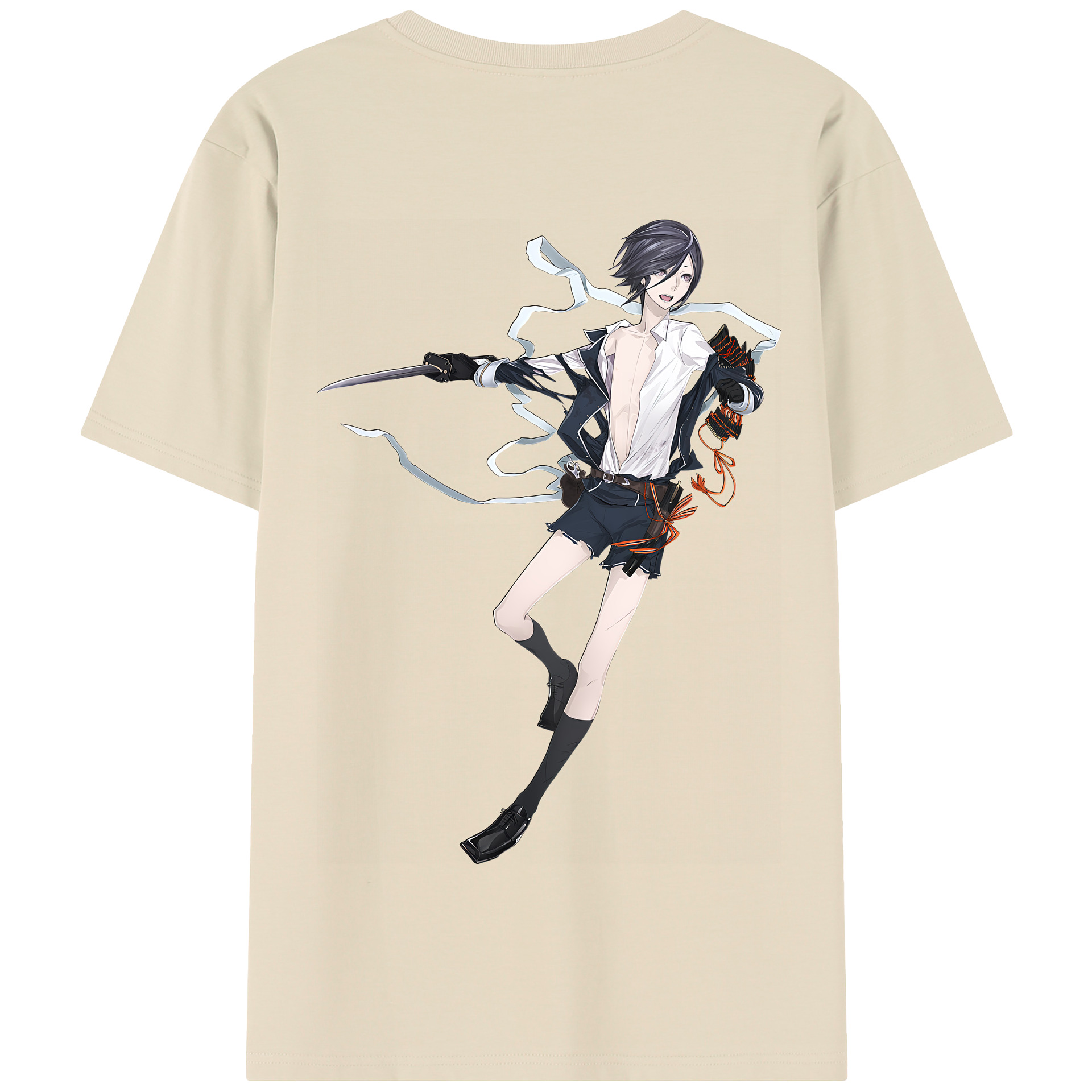 （画像用） 刀剣乱舞 Touken Ranbu 綿100％半袖Tシャツ（背面プリント）