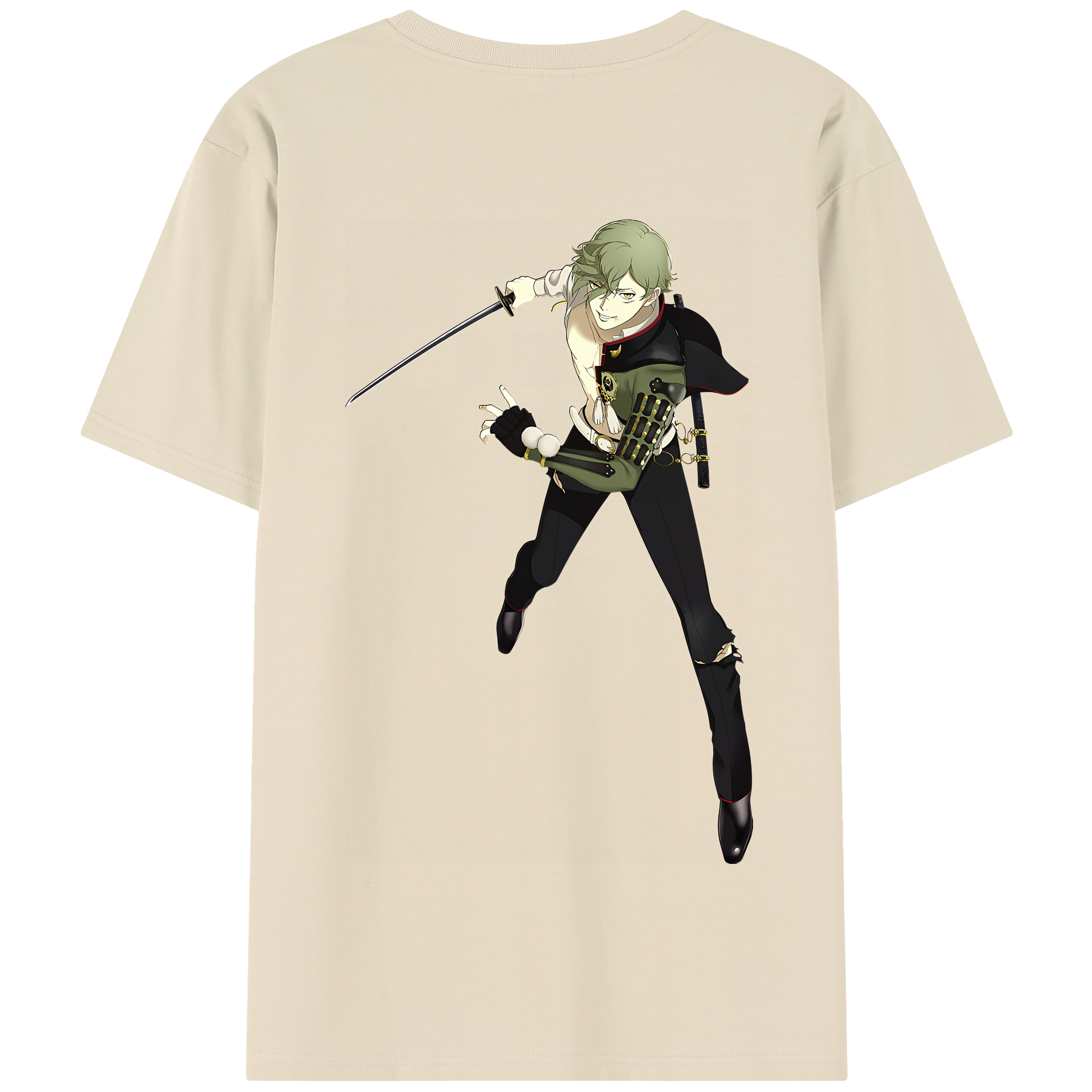 （画像用） 刀剣乱舞 Touken Ranbu 綿100％半袖Tシャツ（背面プリント）