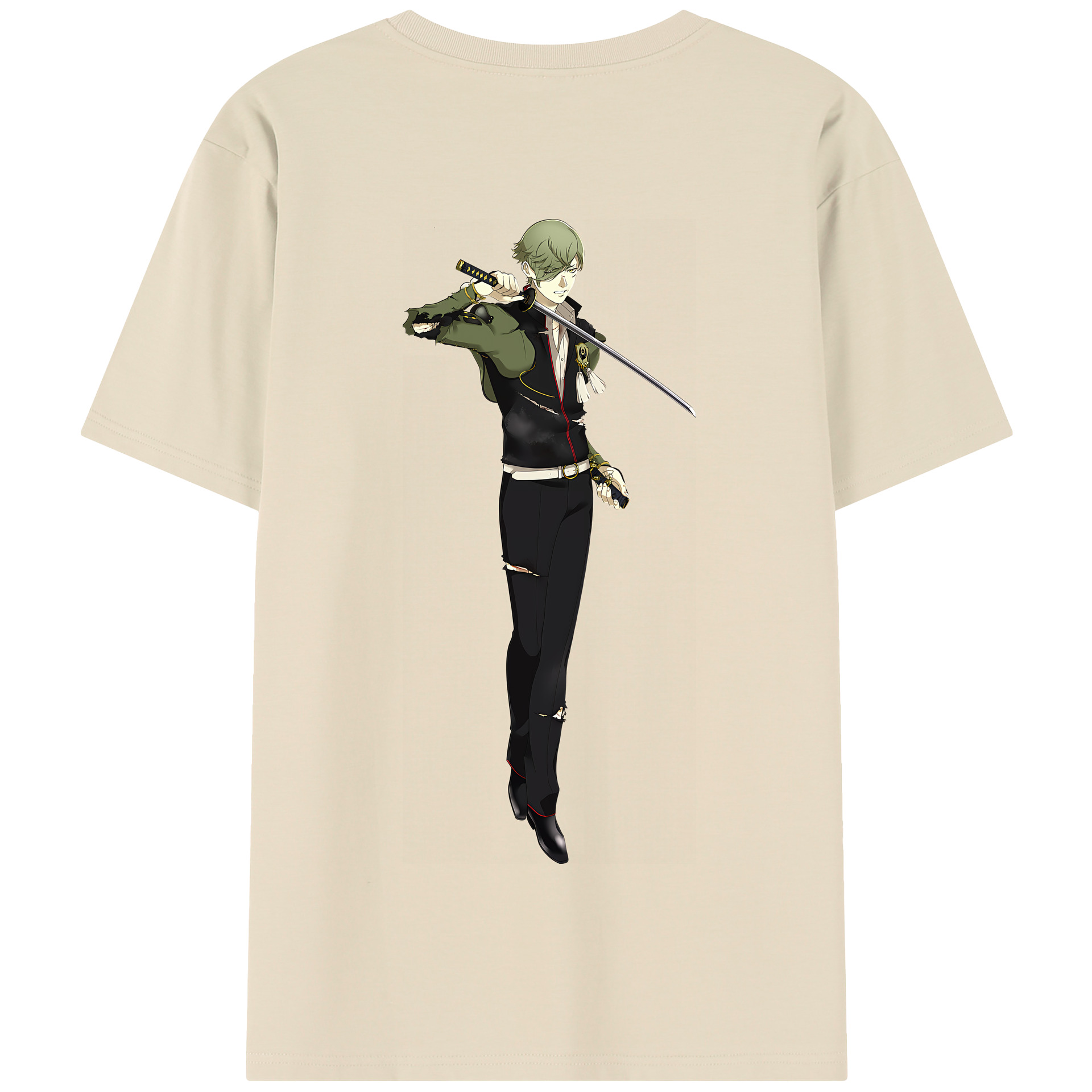 （画像用） 刀剣乱舞 Touken Ranbu 綿100％半袖Tシャツ（背面プリント）