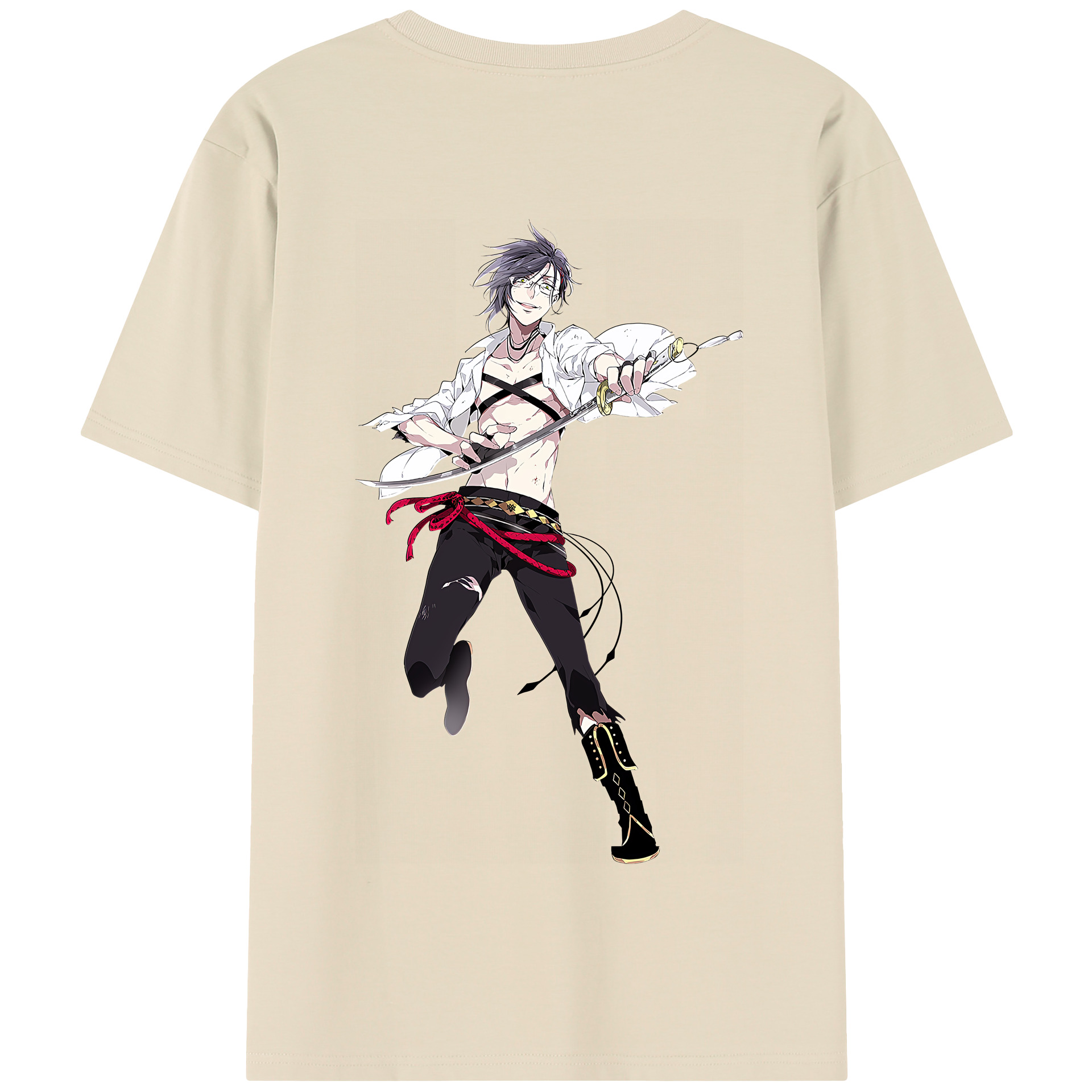 （画像用） 刀剣乱舞 Touken Ranbu 綿100％半袖Tシャツ（背面プリント）