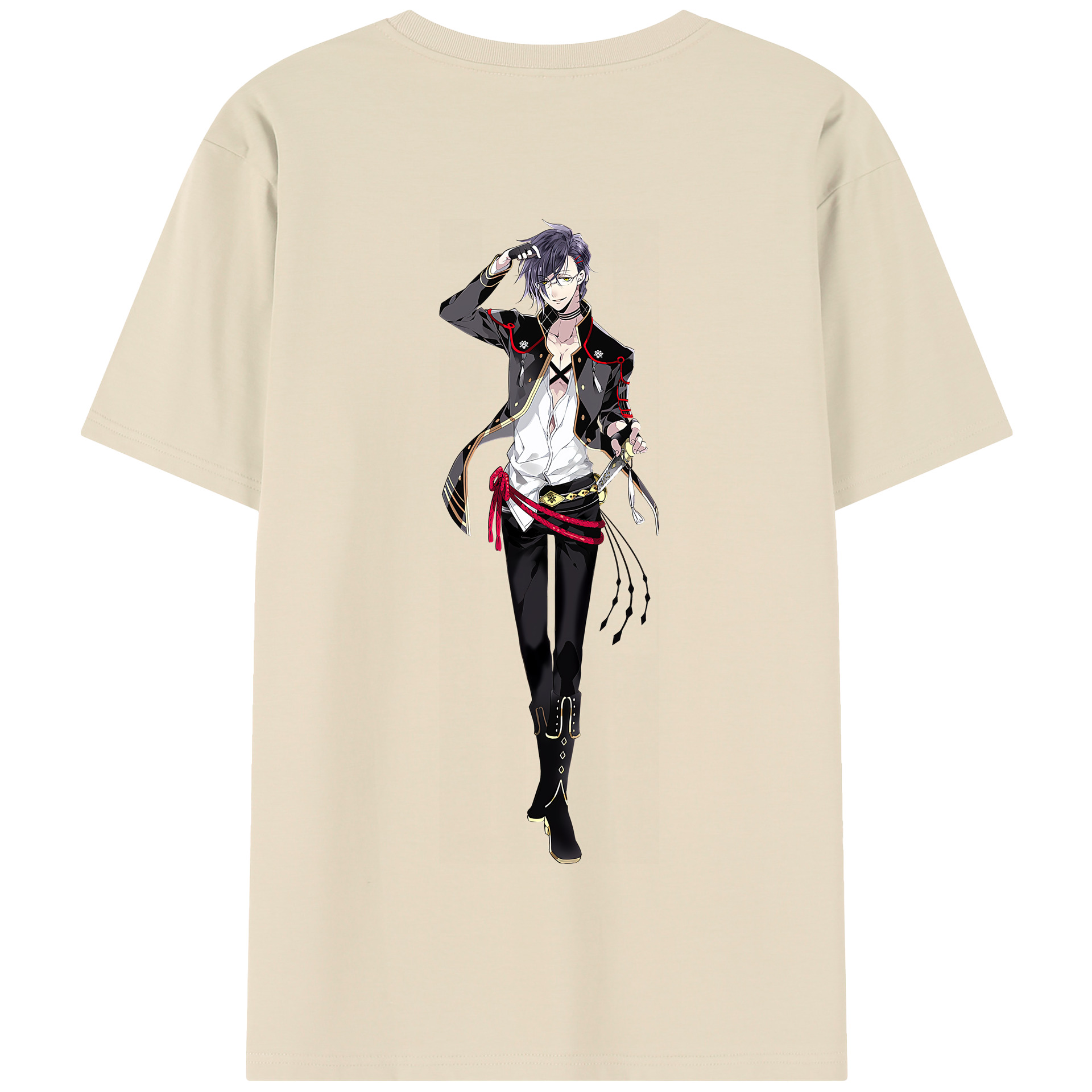 （画像用） 刀剣乱舞 Touken Ranbu 綿100％半袖Tシャツ（背面プリント）
