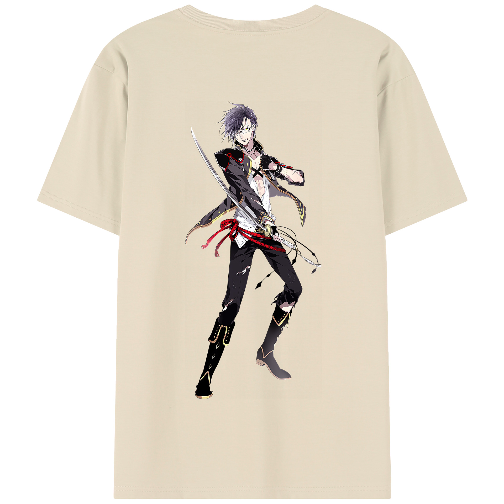 （画像用） 刀剣乱舞 Touken Ranbu 綿100％半袖Tシャツ（背面プリント）
