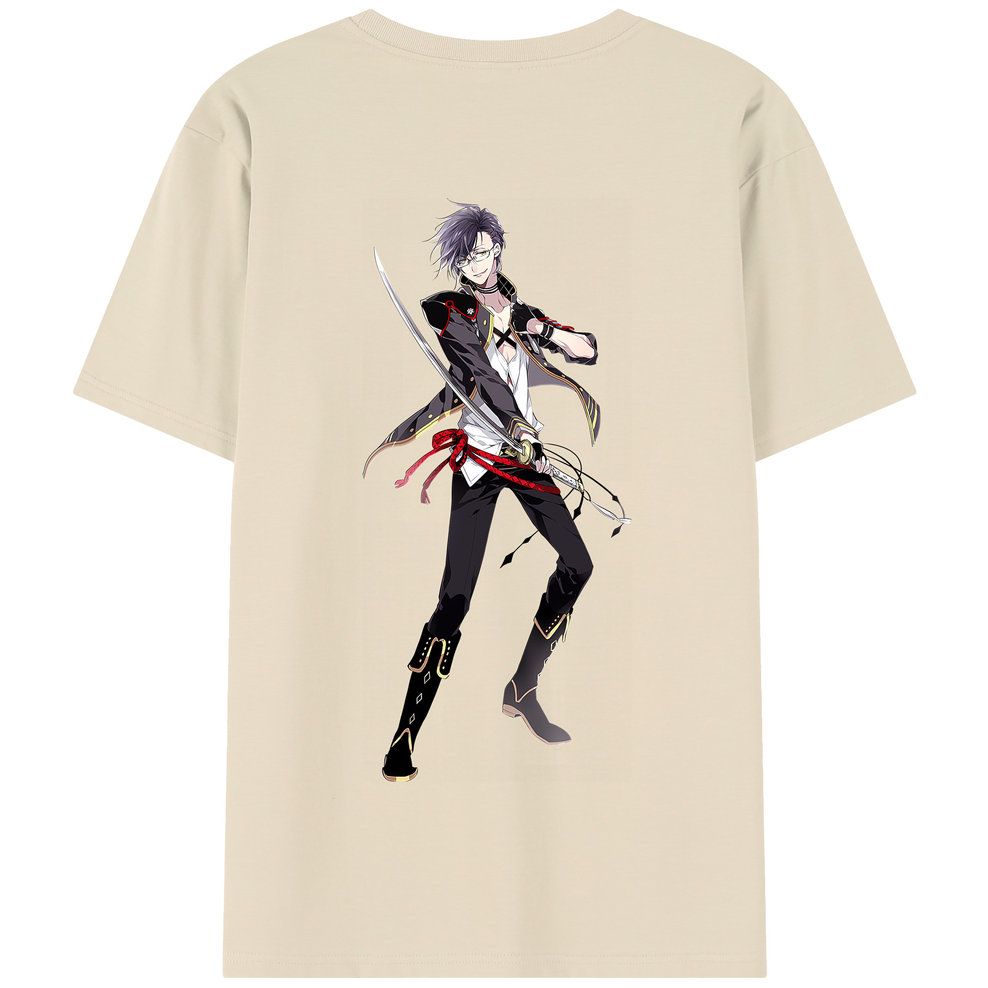 （画像用） 刀剣乱舞 Touken Ranbu 綿100％半袖Tシャツ（背面プリント）