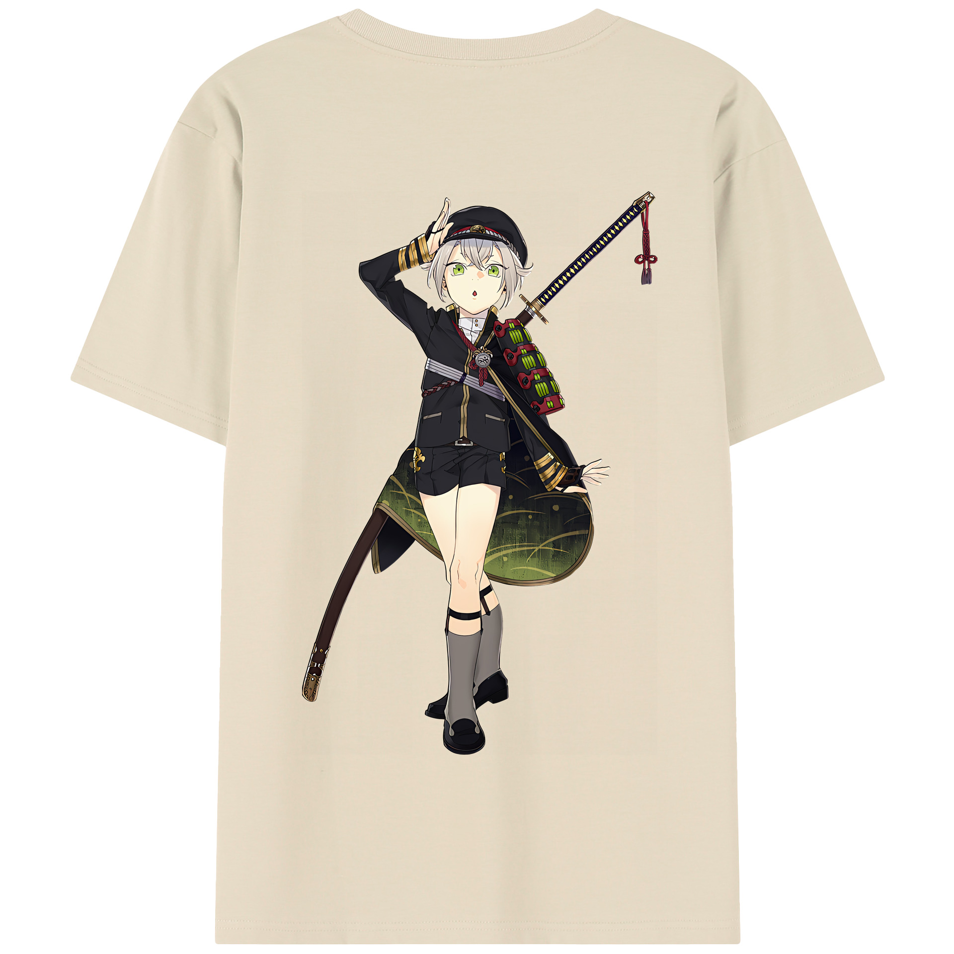 （画像用） 刀剣乱舞 Touken Ranbu 綿100％半袖Tシャツ（背面プリント）