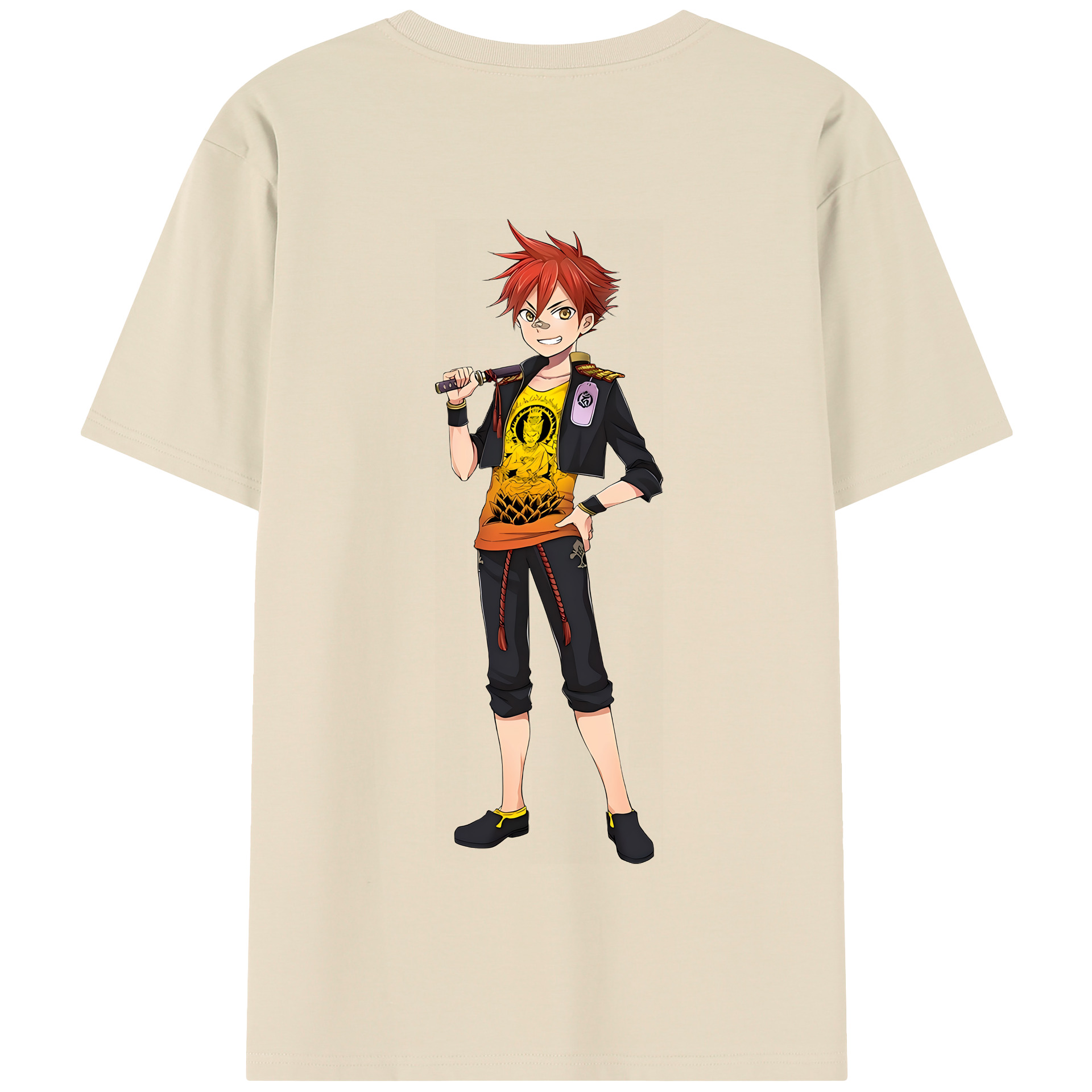 （画像用） 刀剣乱舞 Touken Ranbu 綿100％半袖Tシャツ（背面プリント）