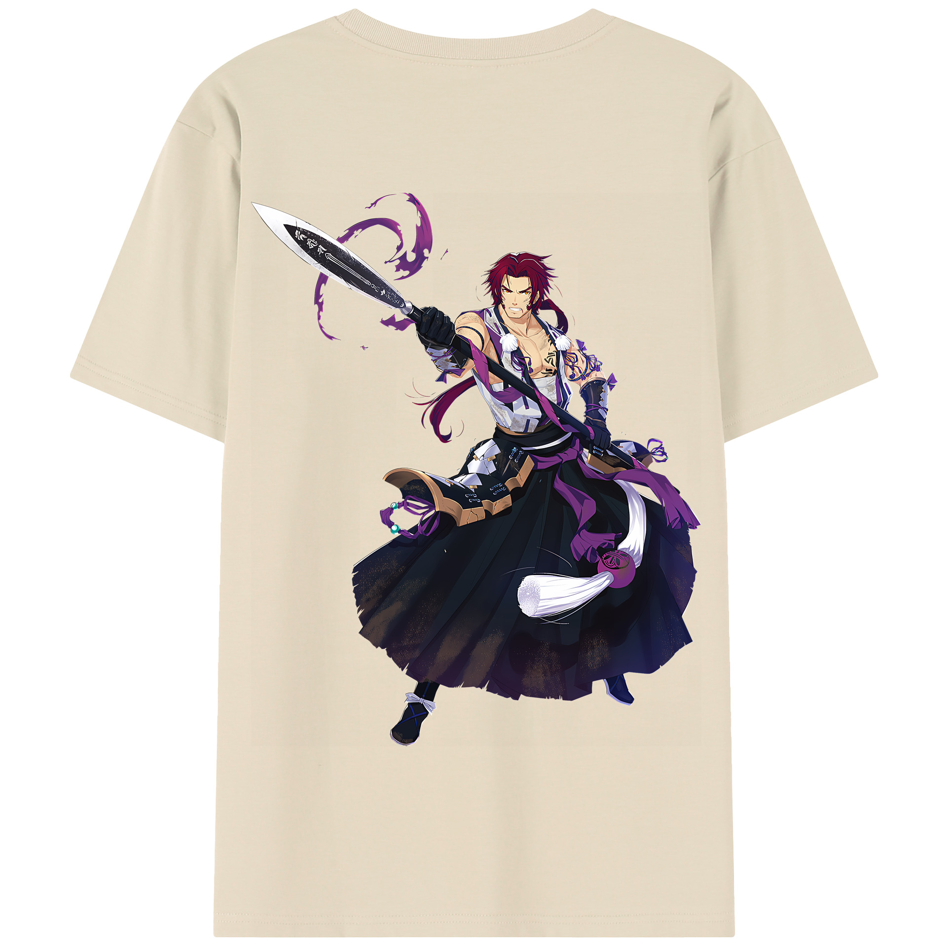 （画像用） 刀剣乱舞 Touken Ranbu 綿100％半袖Tシャツ（背面プリント）