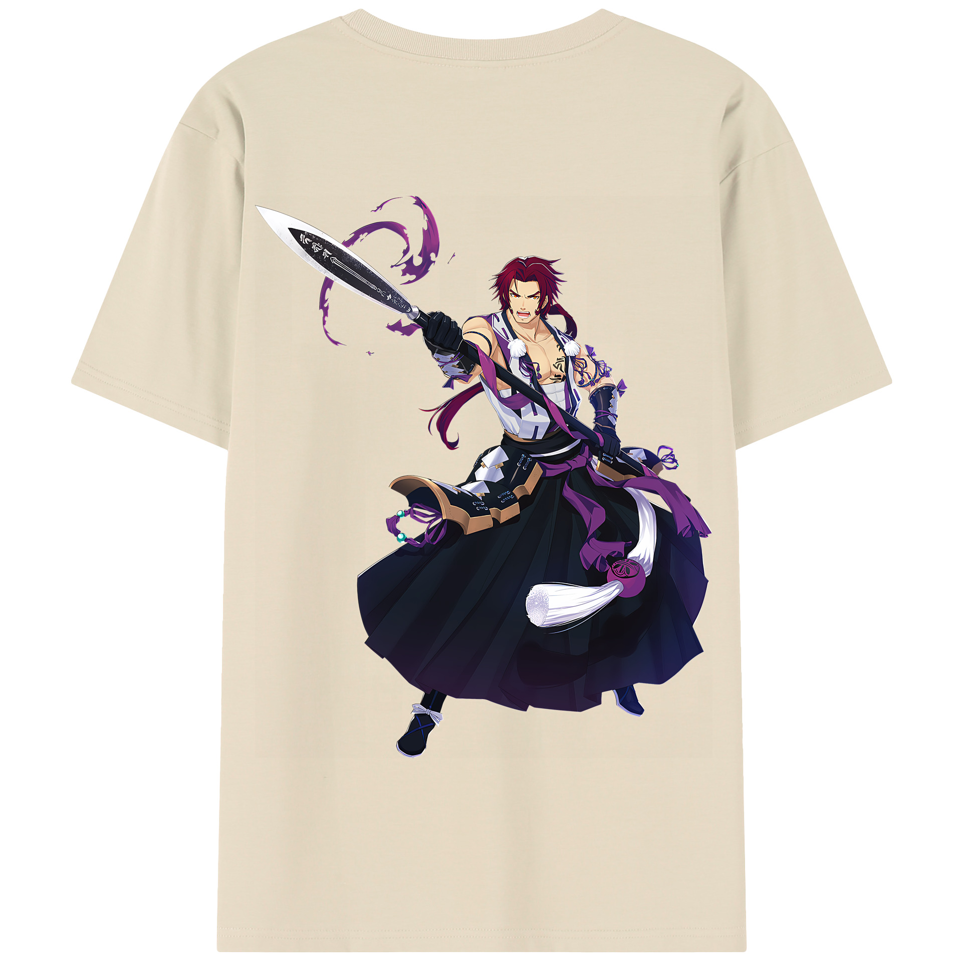 （画像用） 刀剣乱舞 Touken Ranbu 綿100％半袖Tシャツ（背面プリント）