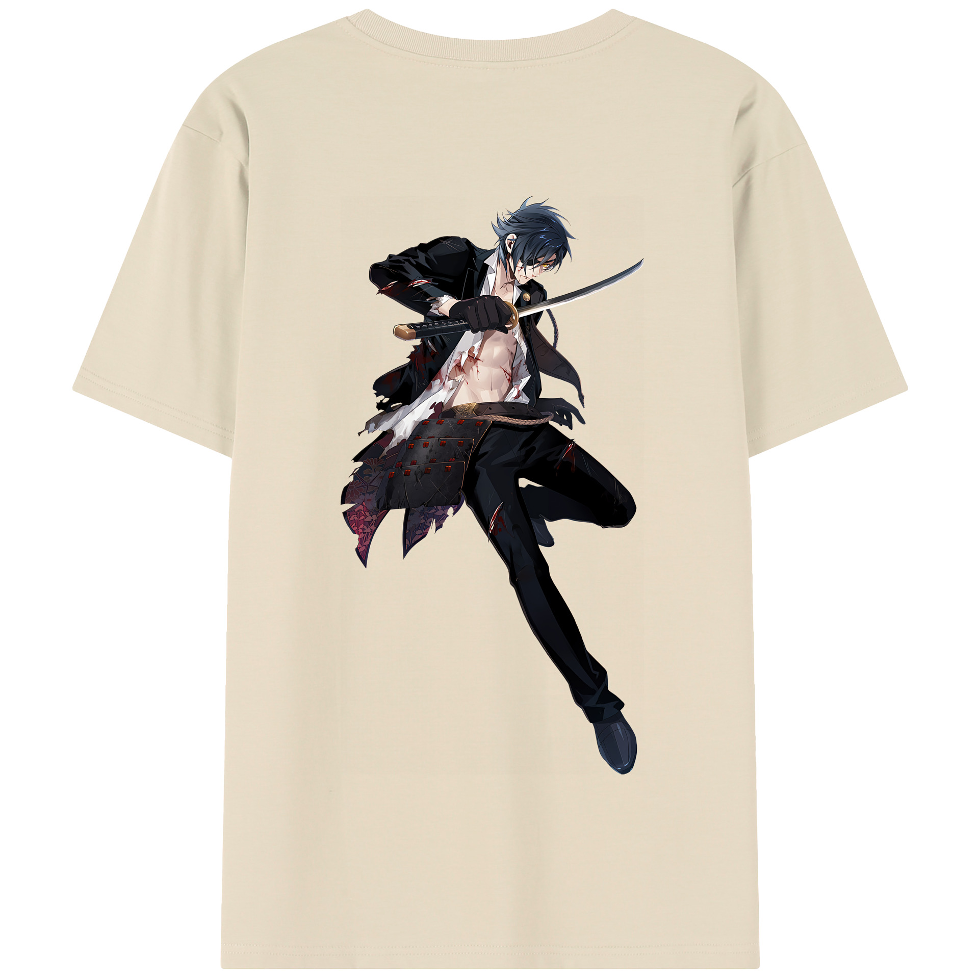 （画像用） 刀剣乱舞 Touken Ranbu 綿100％半袖Tシャツ（背面プリント）
