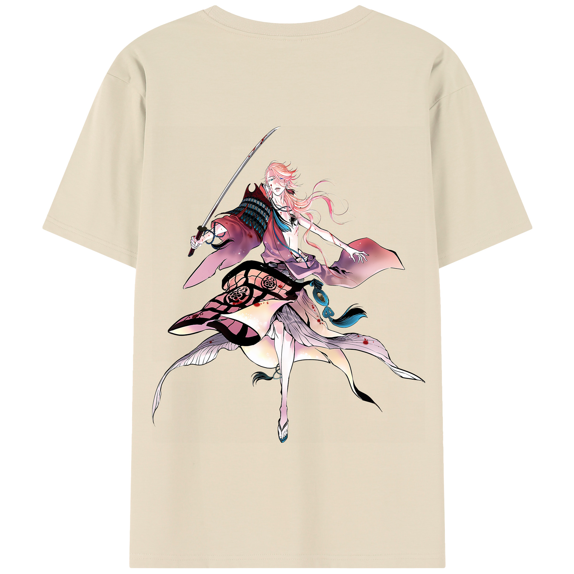 （画像用） 刀剣乱舞 Touken Ranbu 綿100％半袖Tシャツ（背面プリント）