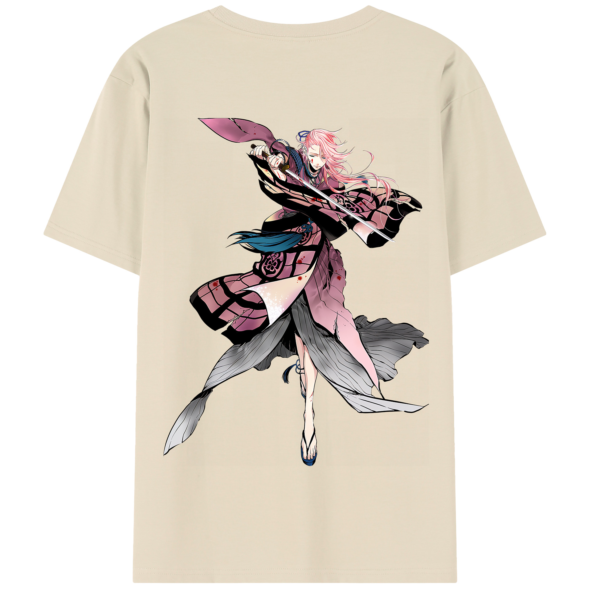 （画像用） 刀剣乱舞 Touken Ranbu 綿100％半袖Tシャツ（背面プリント）