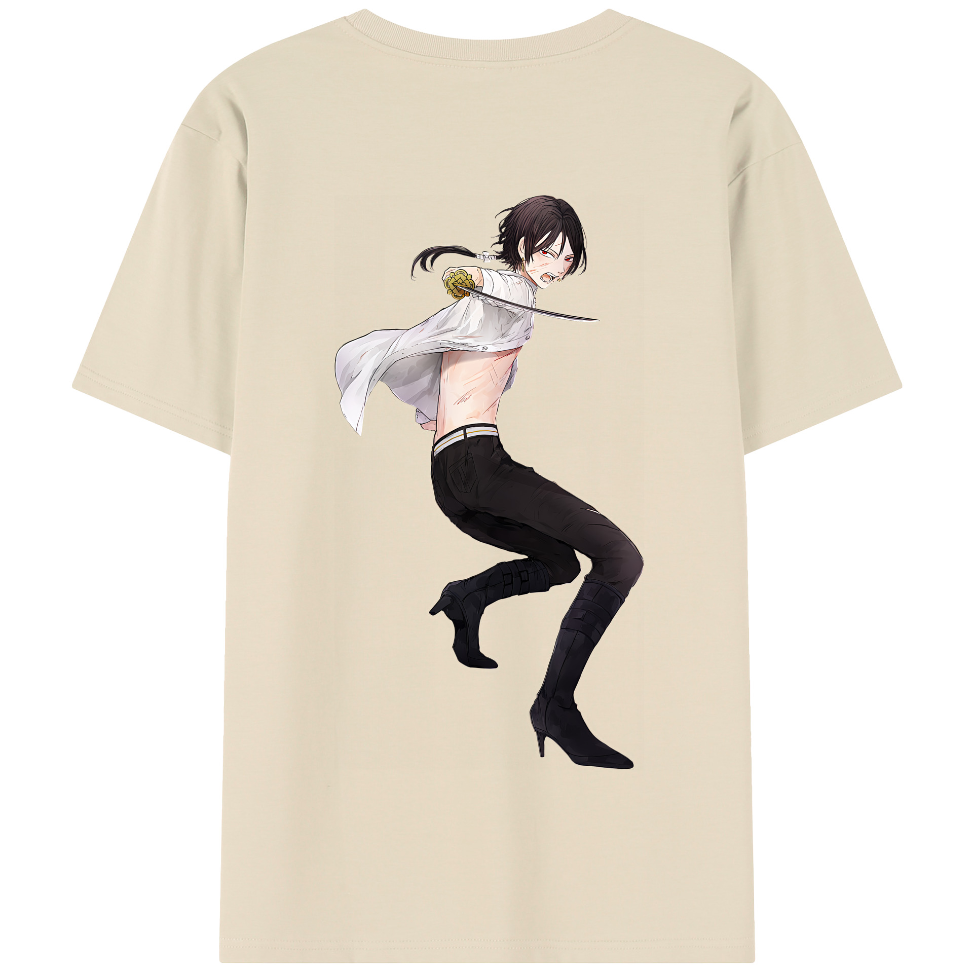 （画像用） 刀剣乱舞 Touken Ranbu 綿100％半袖Tシャツ（背面プリント）