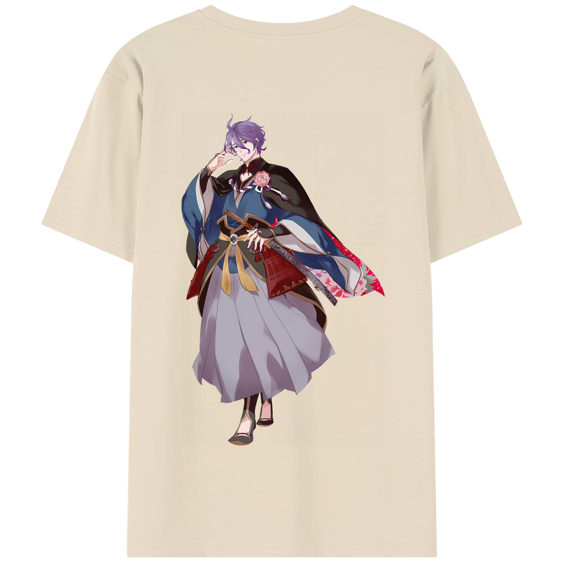 （画像用） 刀剣乱舞 Touken Ranbu 綿100％半袖Tシャツ（背面プリント）