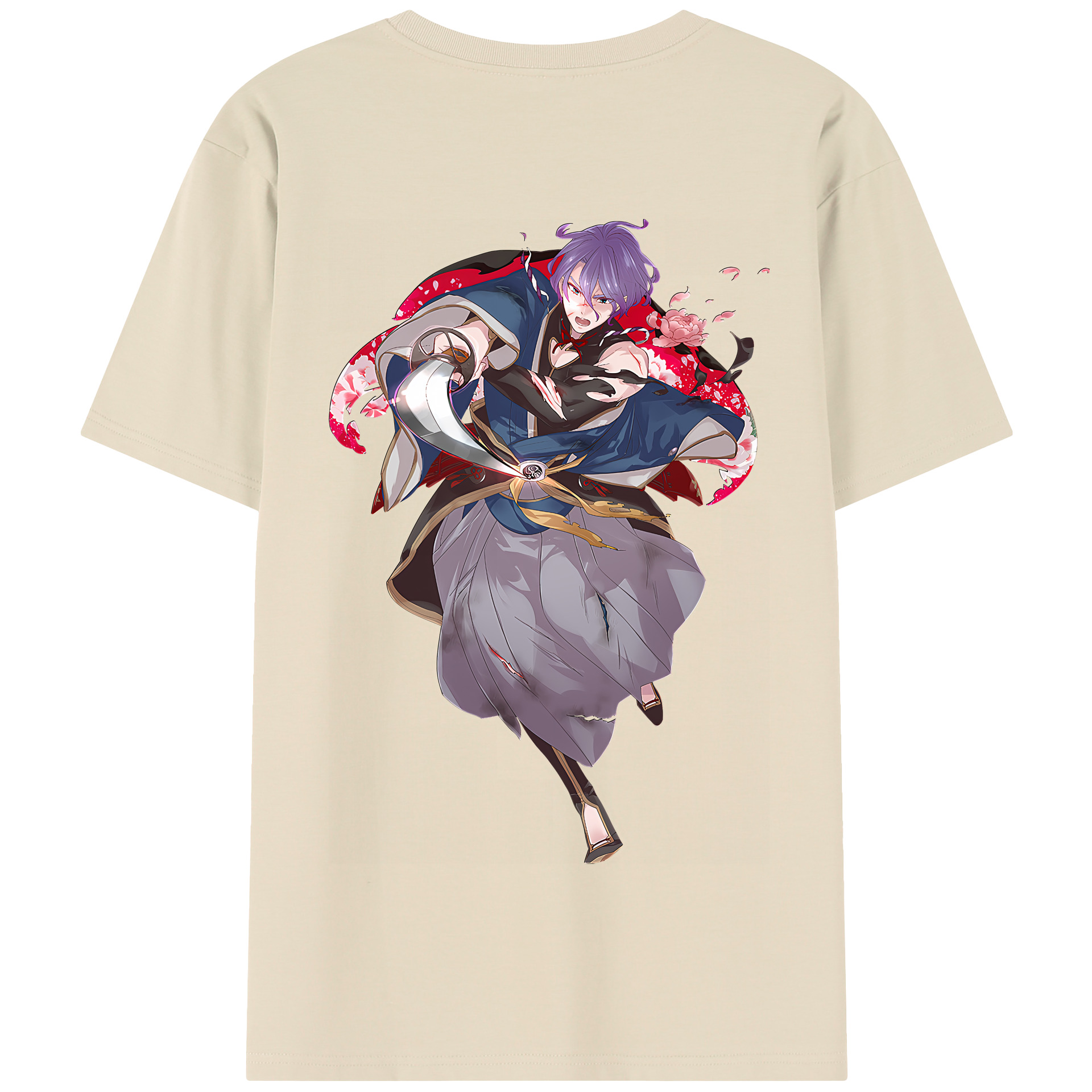 （画像用） 刀剣乱舞 Touken Ranbu 綿100％半袖Tシャツ（背面プリント）