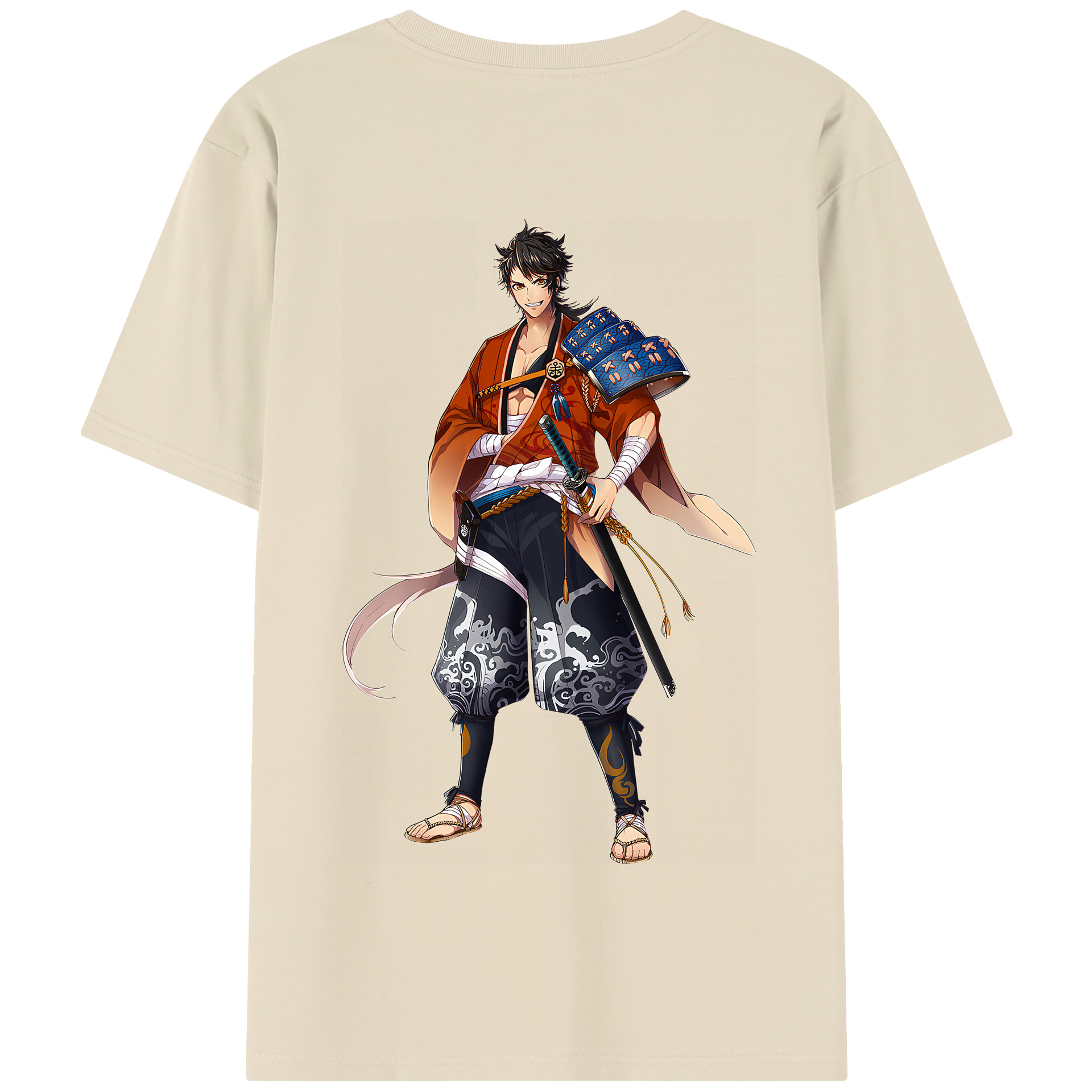 （画像用） 刀剣乱舞 Touken Ranbu 綿100％半袖Tシャツ（背面プリント）