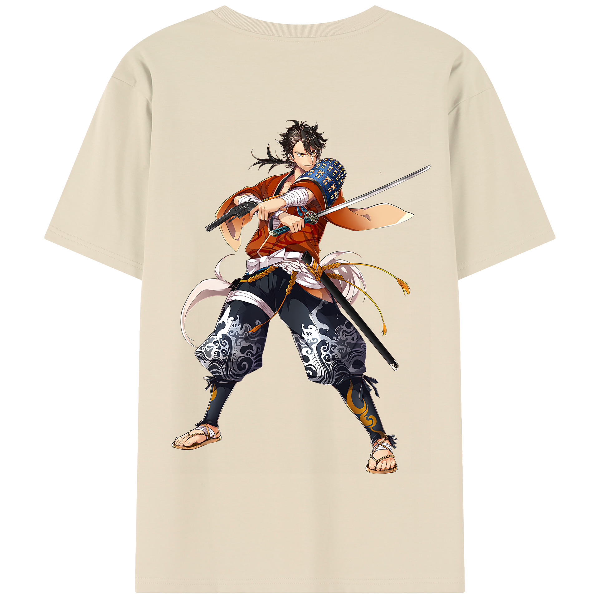 （画像用） 刀剣乱舞 Touken Ranbu 綿100％半袖Tシャツ（背面プリント）