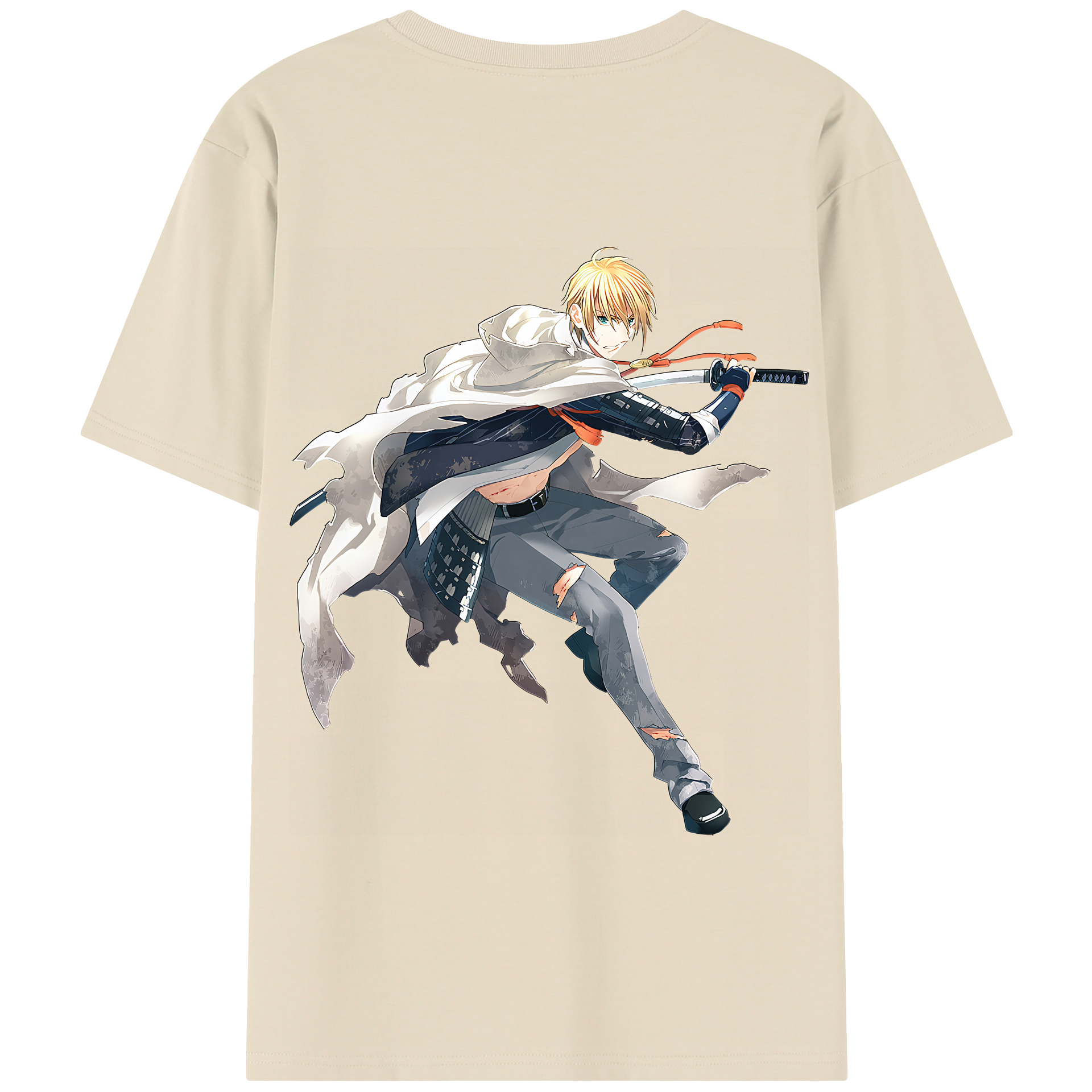 （画像用） 刀剣乱舞 Touken Ranbu 綿100％半袖Tシャツ（背面プリント）