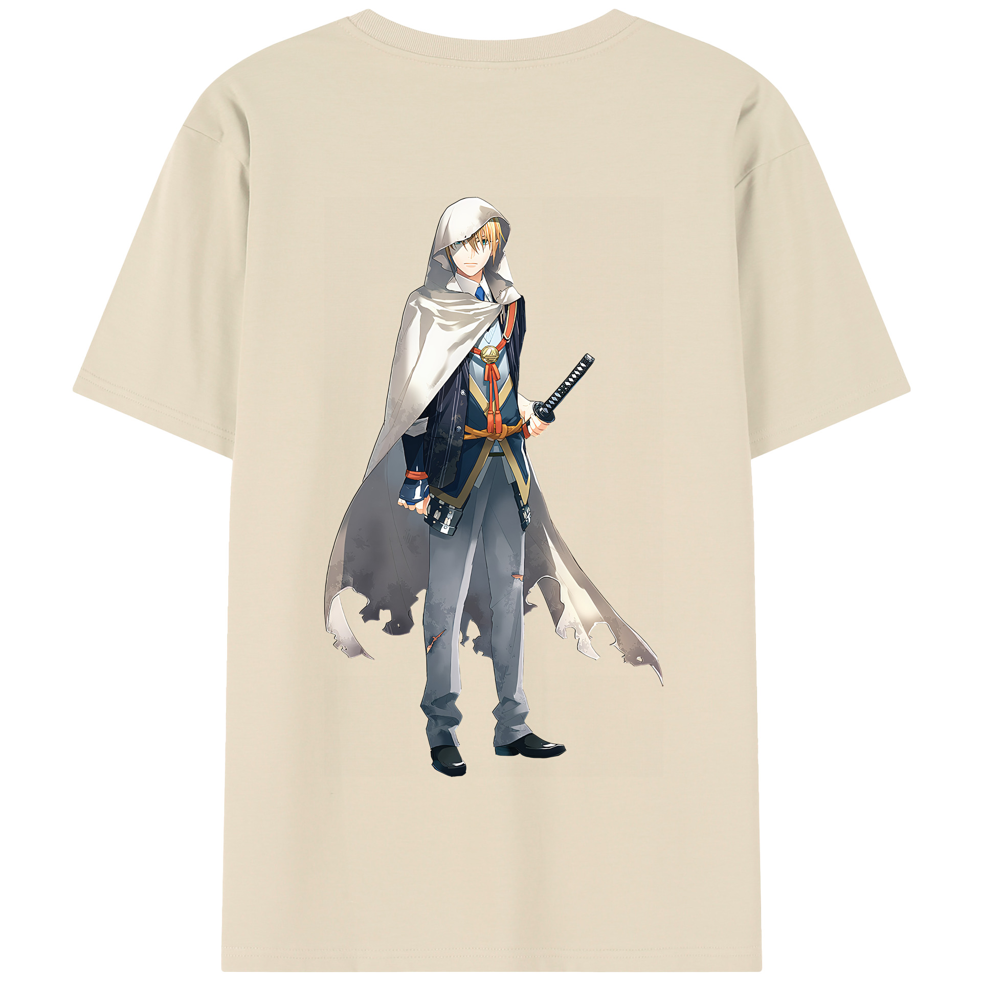 （画像用） 刀剣乱舞 Touken Ranbu 綿100％半袖Tシャツ（背面プリント）