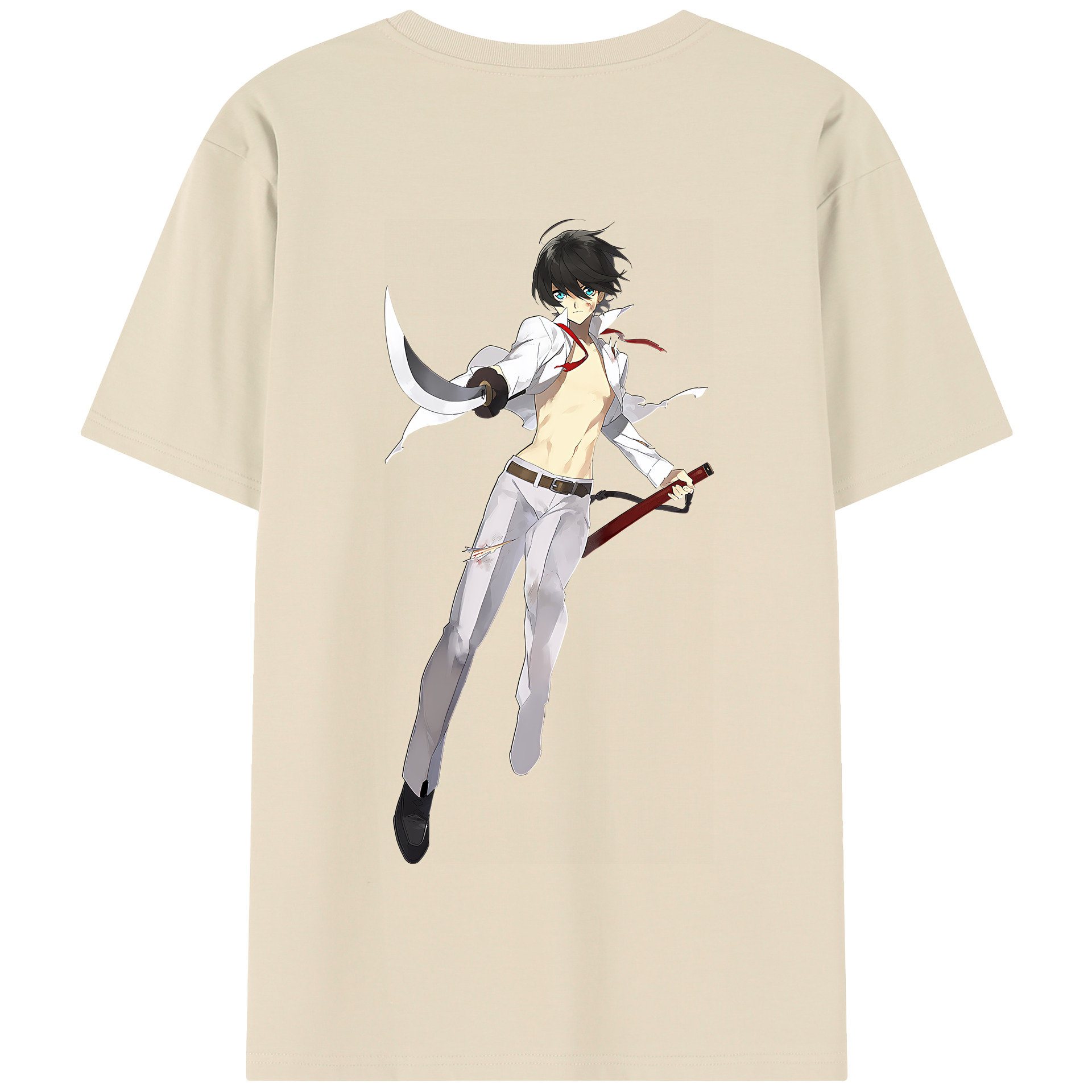 （画像用） 刀剣乱舞 Touken Ranbu 綿100％半袖Tシャツ（背面プリント）