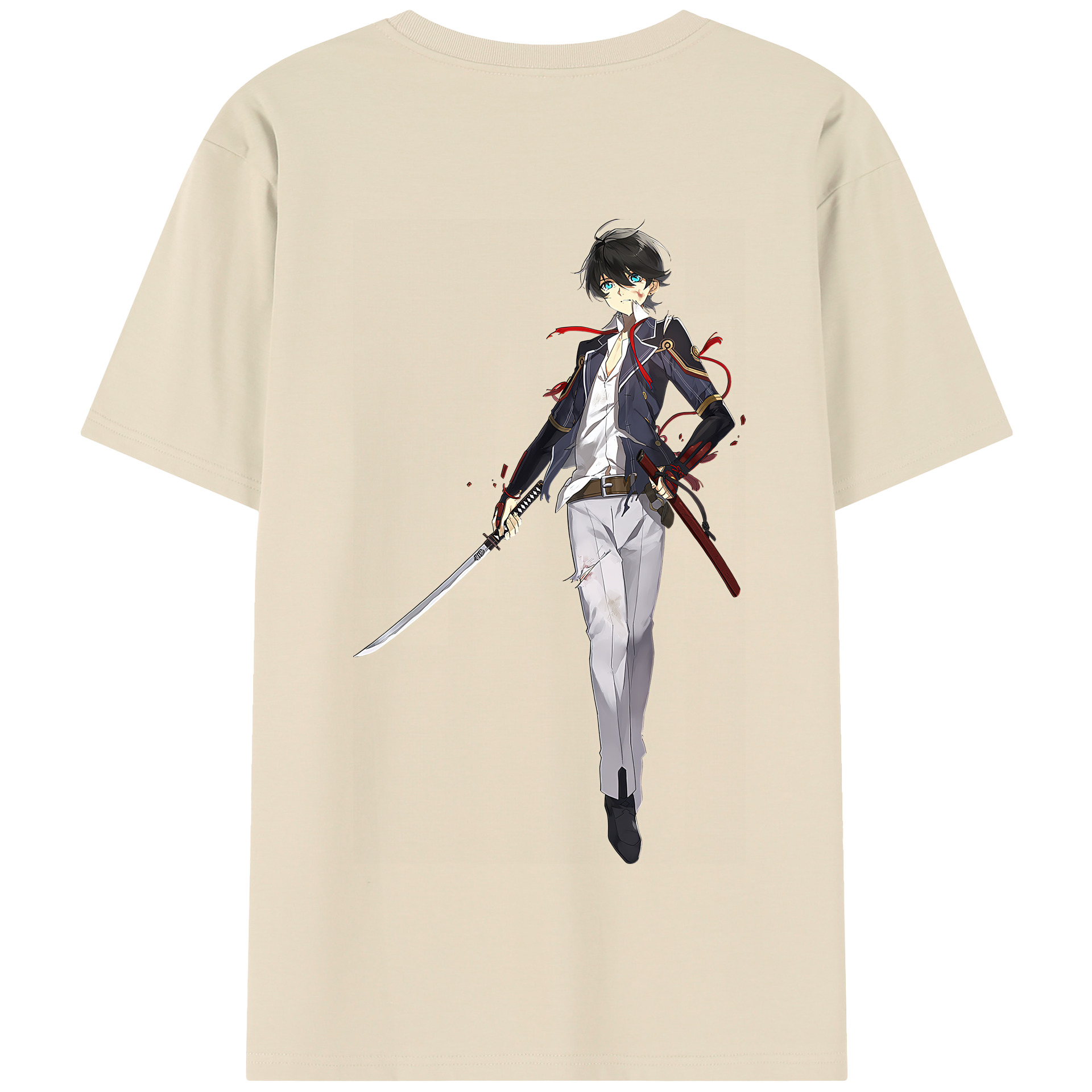（画像用） 刀剣乱舞 Touken Ranbu 綿100％半袖Tシャツ（背面プリント）