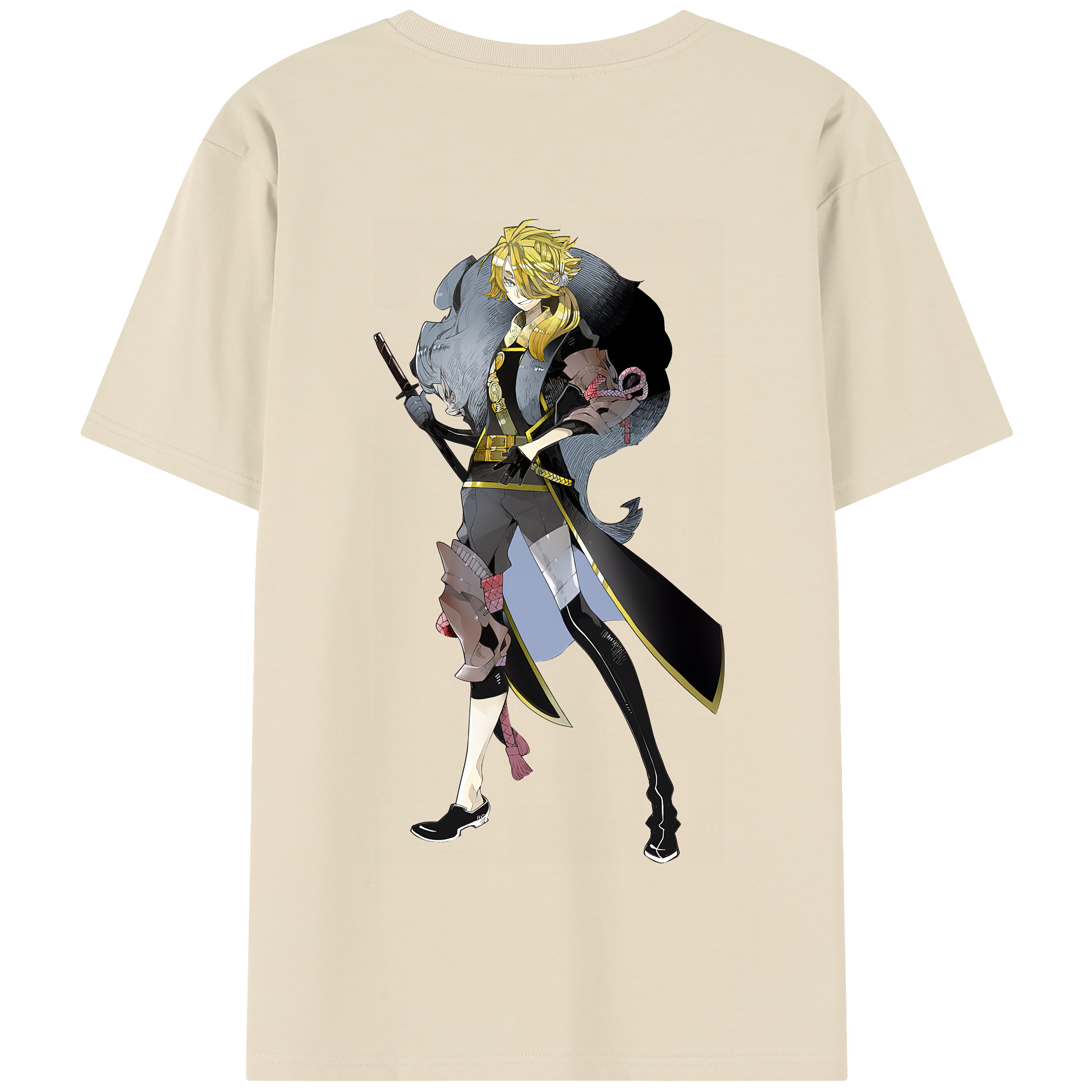 （画像用） 刀剣乱舞 Touken Ranbu 綿100％半袖Tシャツ（背面プリント）