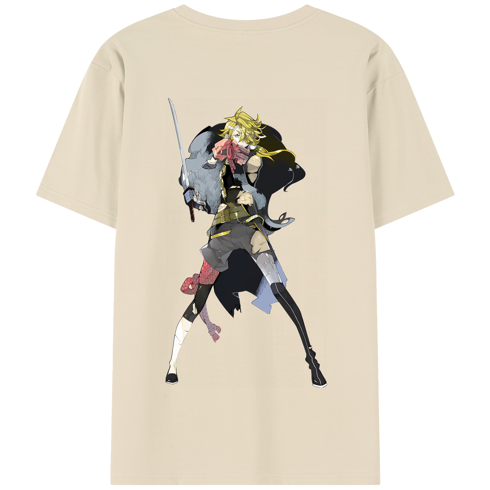 （画像用） 刀剣乱舞 Touken Ranbu 綿100％半袖Tシャツ（背面プリント）