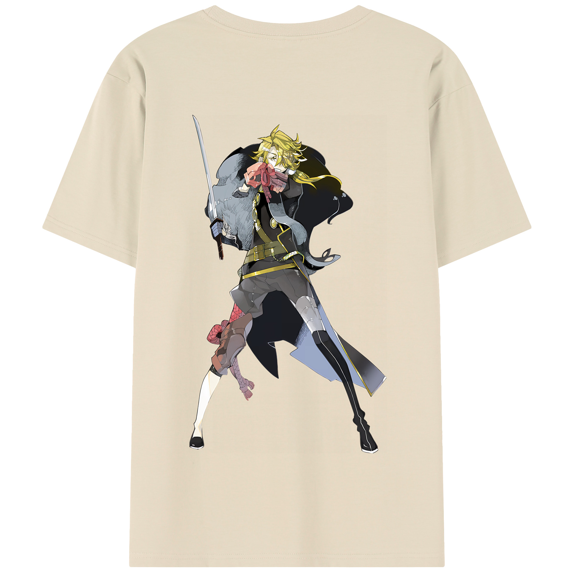（画像用） 刀剣乱舞 Touken Ranbu 綿100％半袖Tシャツ（背面プリント）