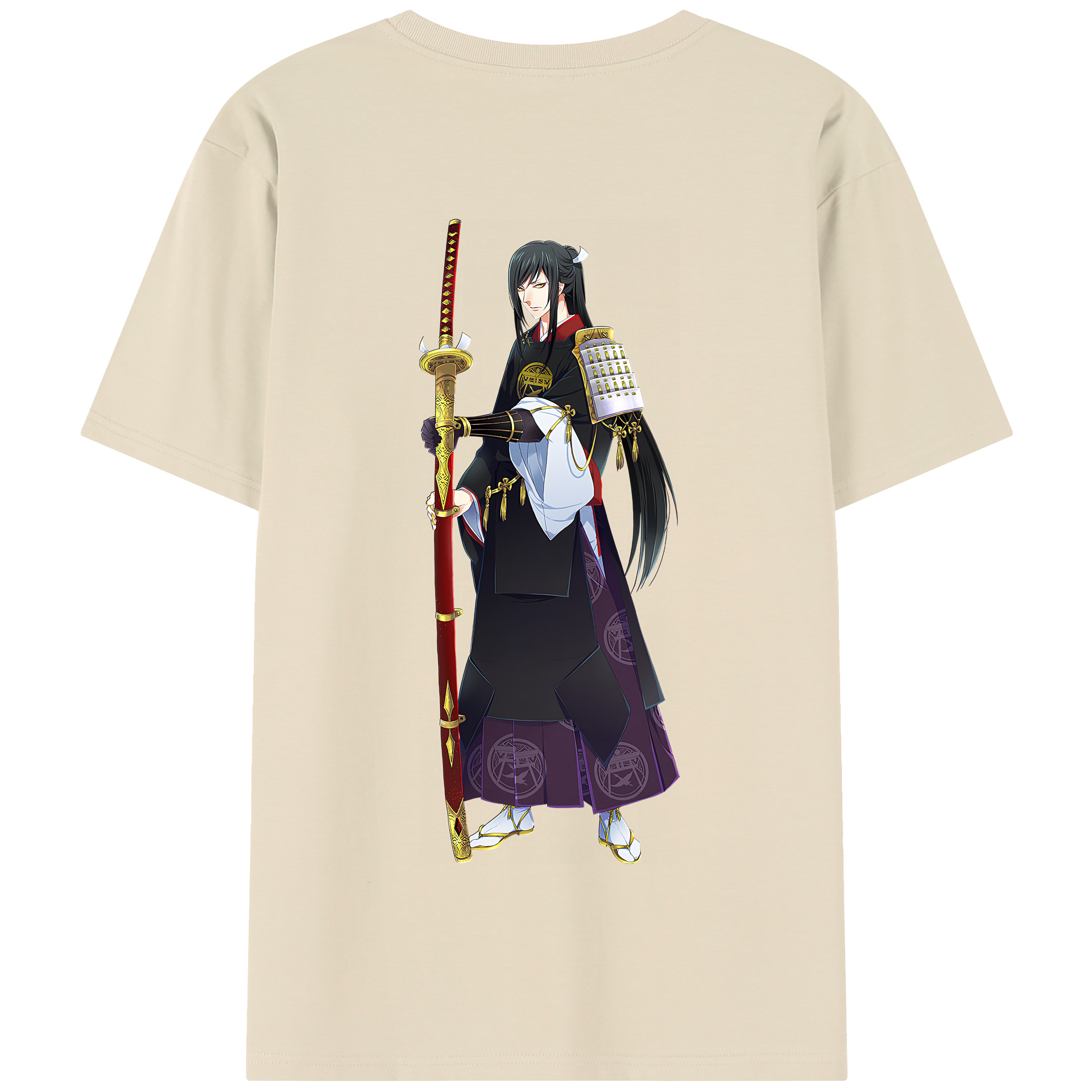 （画像用） 刀剣乱舞 Touken Ranbu 綿100％半袖Tシャツ（背面プリント）