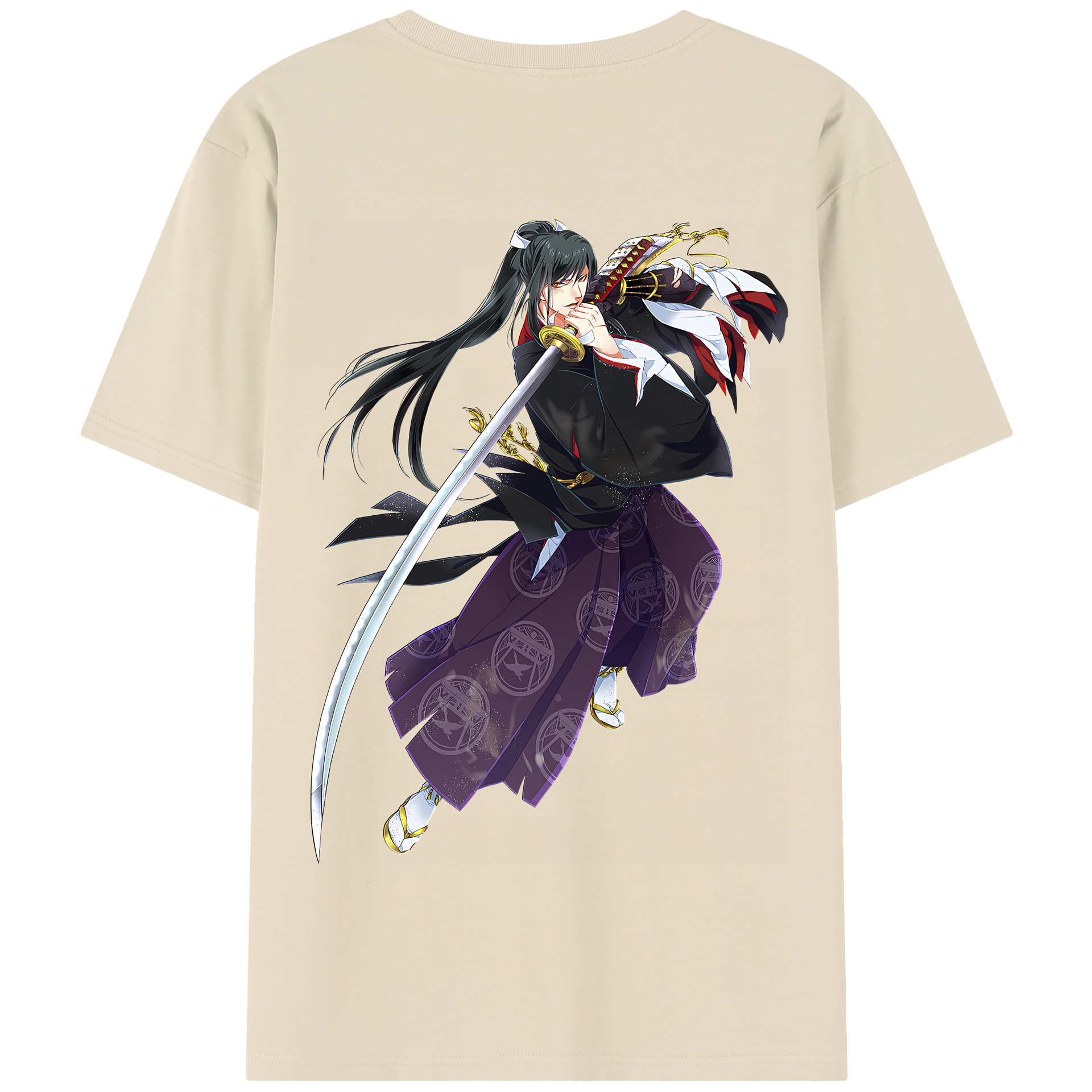 （画像用） 刀剣乱舞 Touken Ranbu 綿100％半袖Tシャツ（背面プリント）