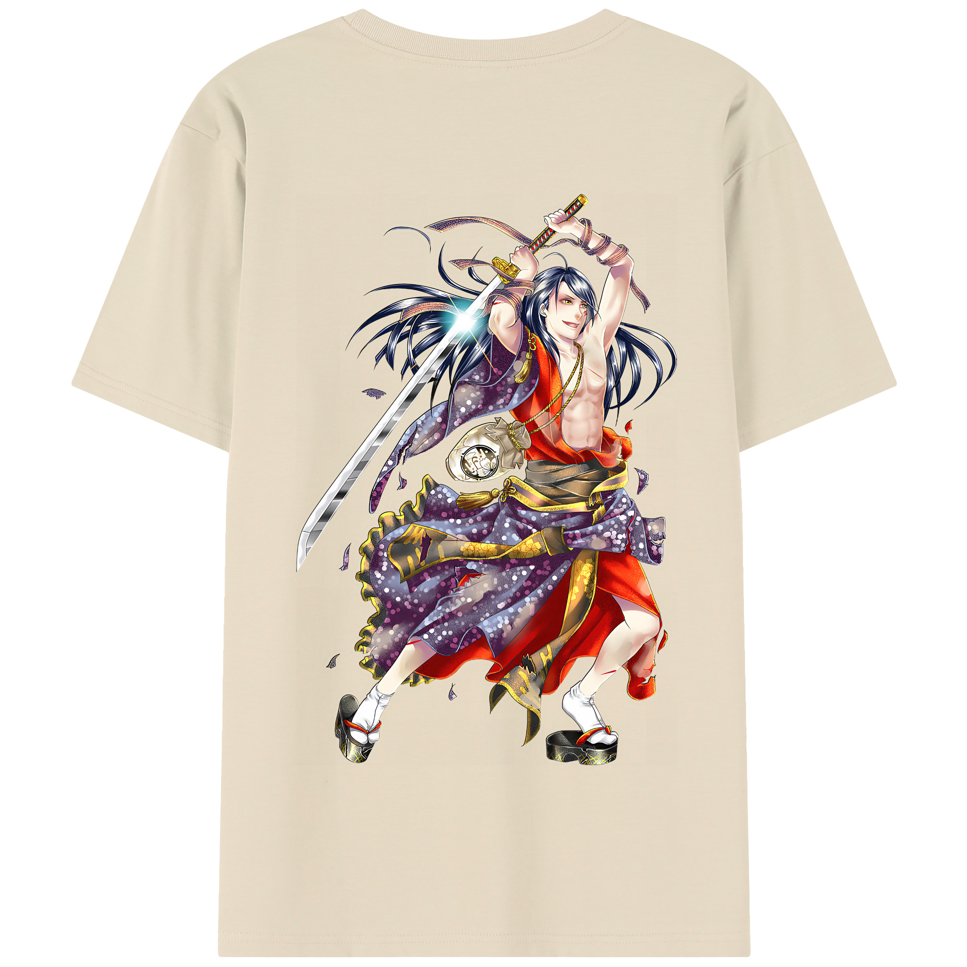 （画像用） 刀剣乱舞 Touken Ranbu 綿100％半袖Tシャツ（背面プリント）