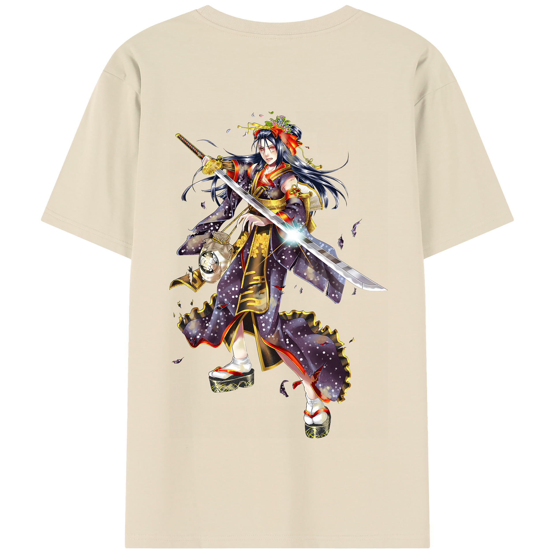 （画像用） 刀剣乱舞 Touken Ranbu 綿100％半袖Tシャツ（背面プリント）