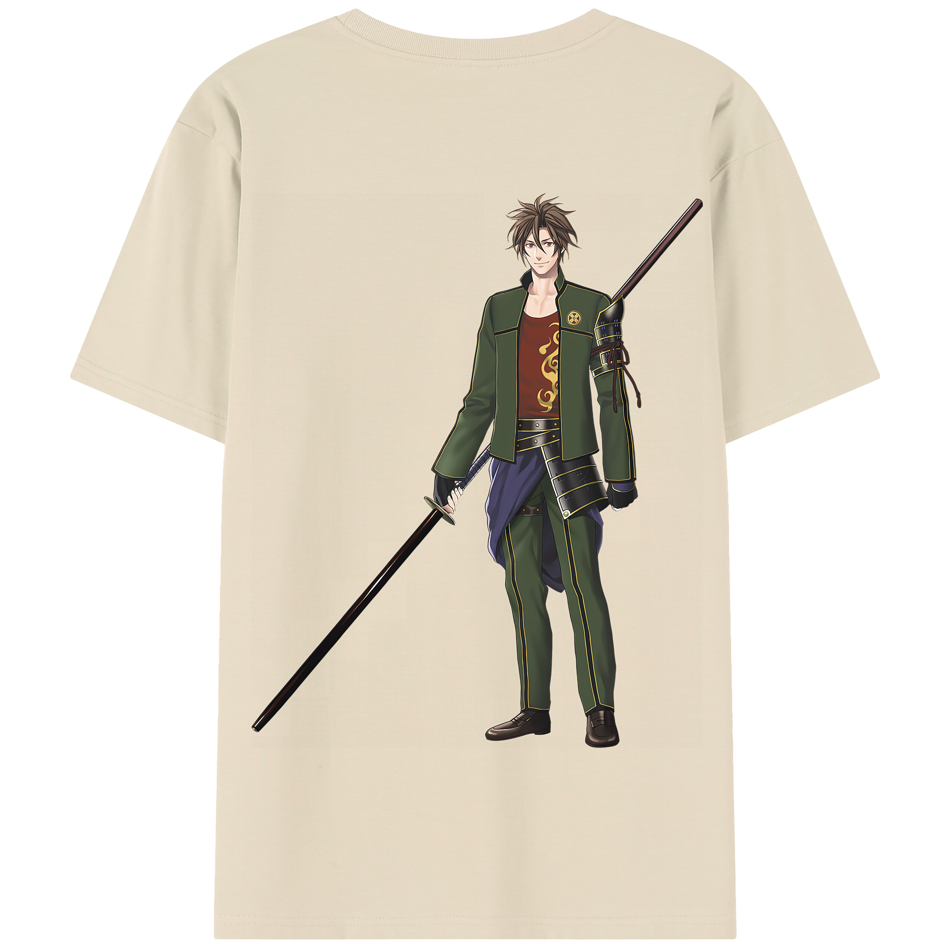 （画像用） 刀剣乱舞 Touken Ranbu 綿100％半袖Tシャツ（背面プリント）
