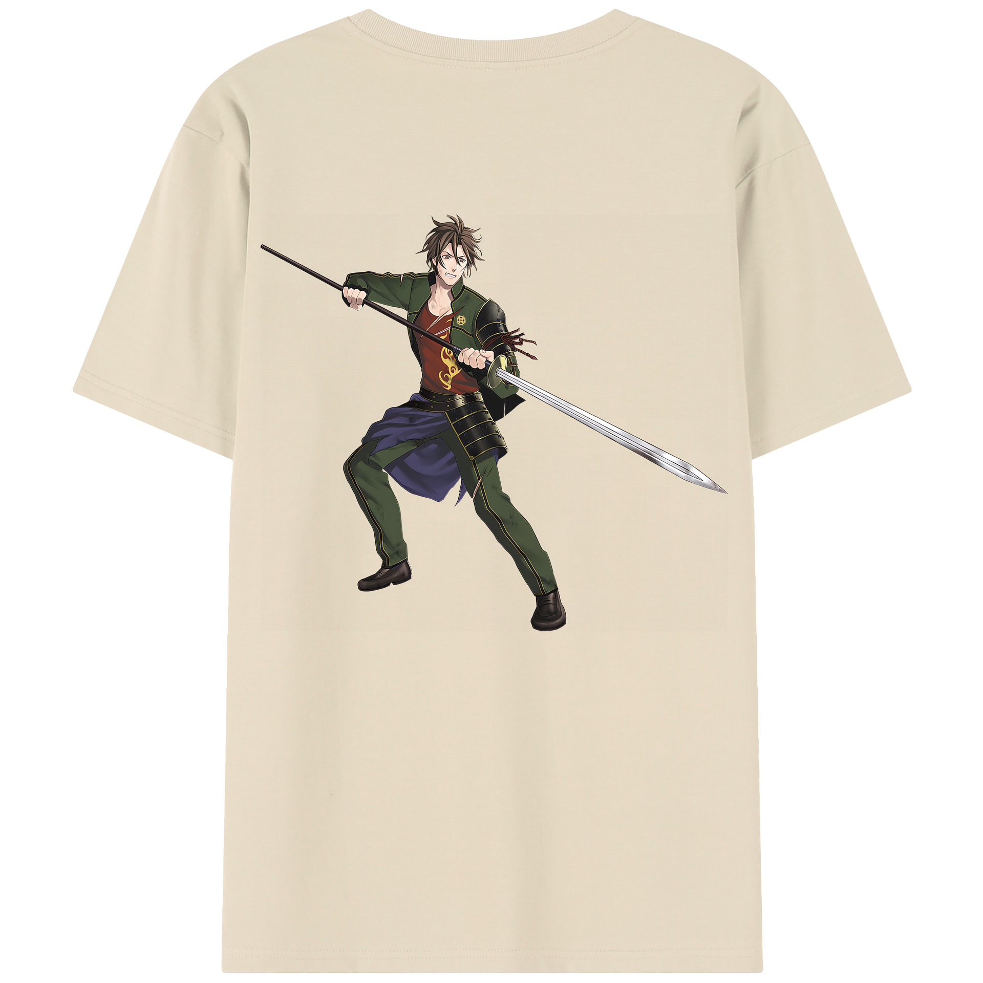 （画像用） 刀剣乱舞 Touken Ranbu 綿100％半袖Tシャツ（背面プリント）