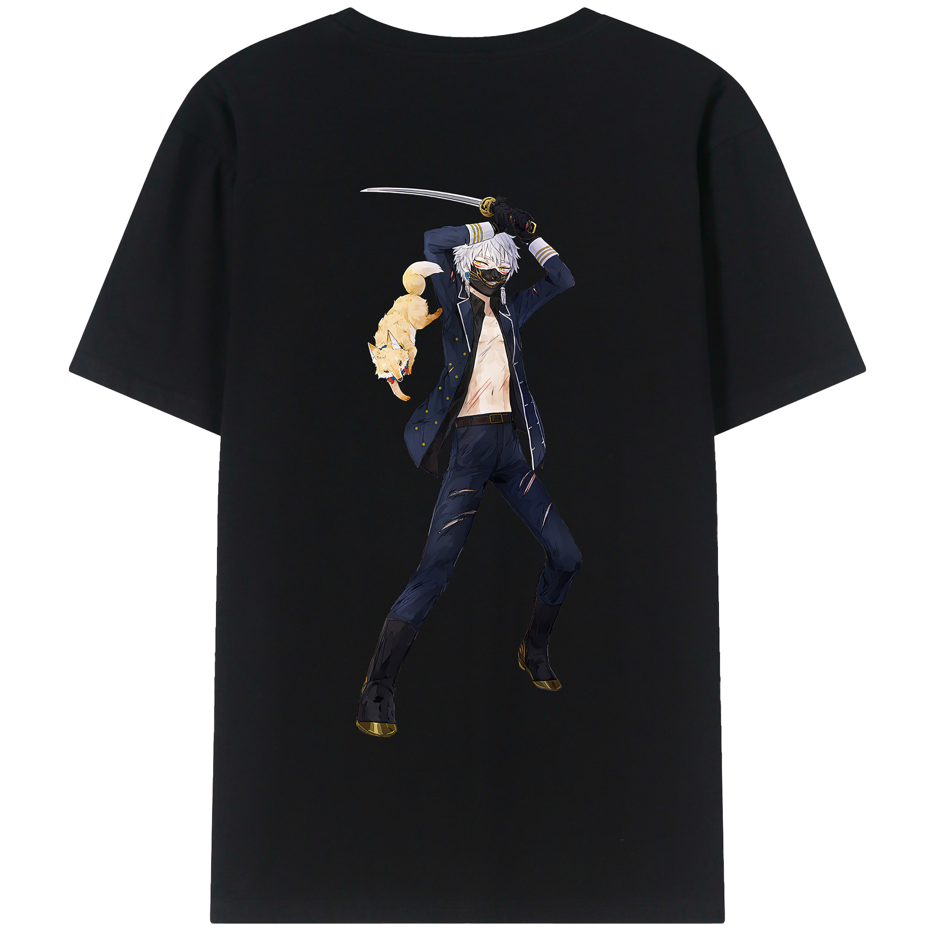 （画像用） 刀剣乱舞 Touken Ranbu 綿100％半袖Tシャツ（背面プリント）