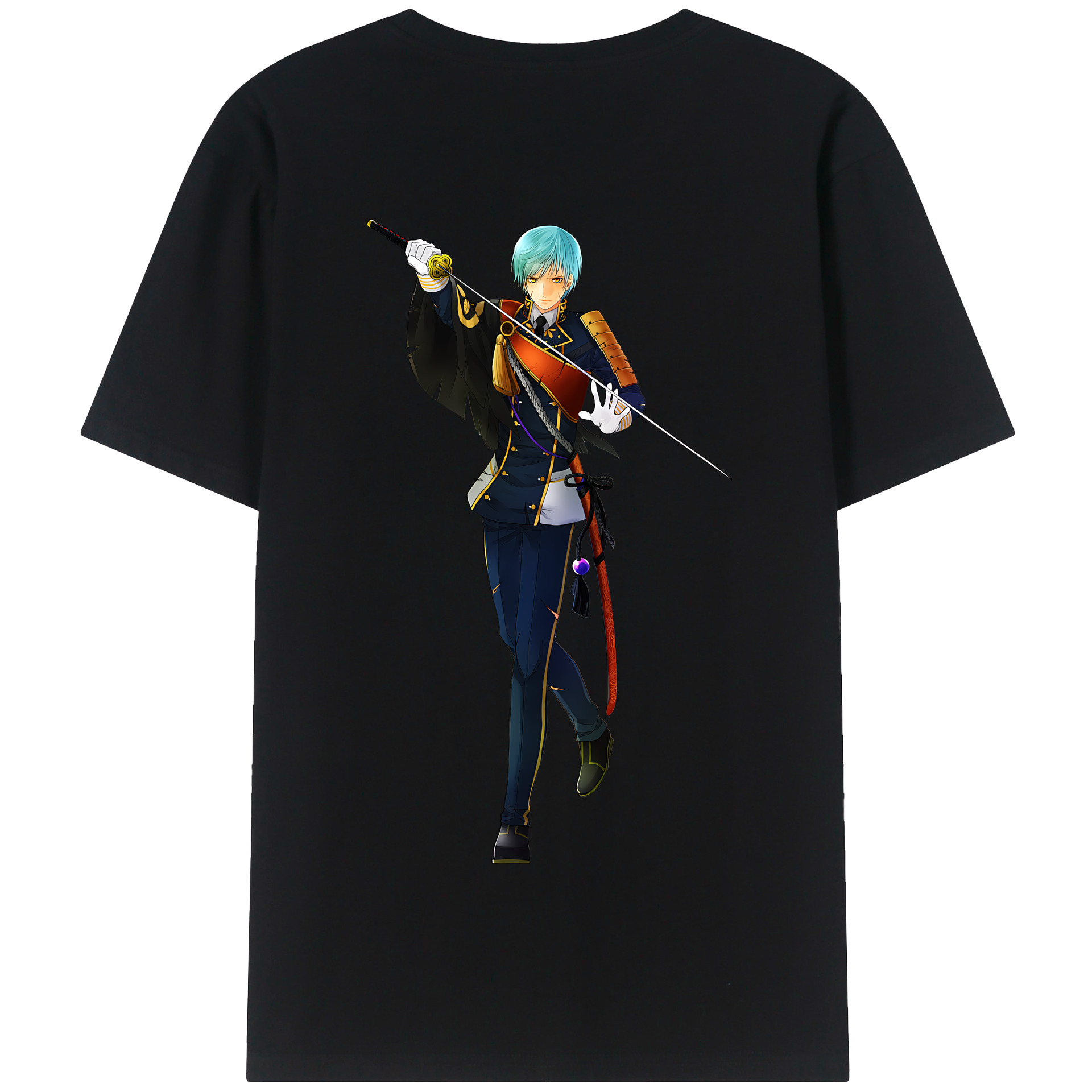 （画像用） 刀剣乱舞 Touken Ranbu 綿100％半袖Tシャツ（背面プリント）