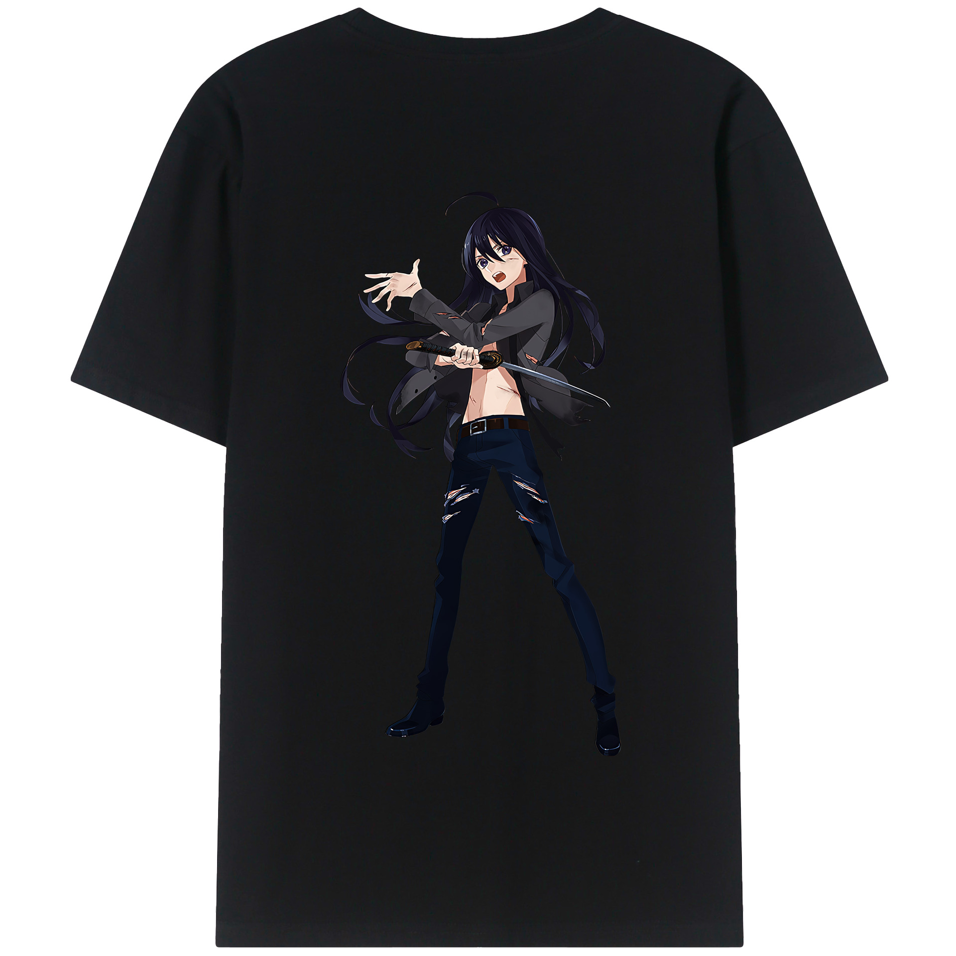（画像用） 刀剣乱舞 Touken Ranbu 綿100％半袖Tシャツ（背面プリント）