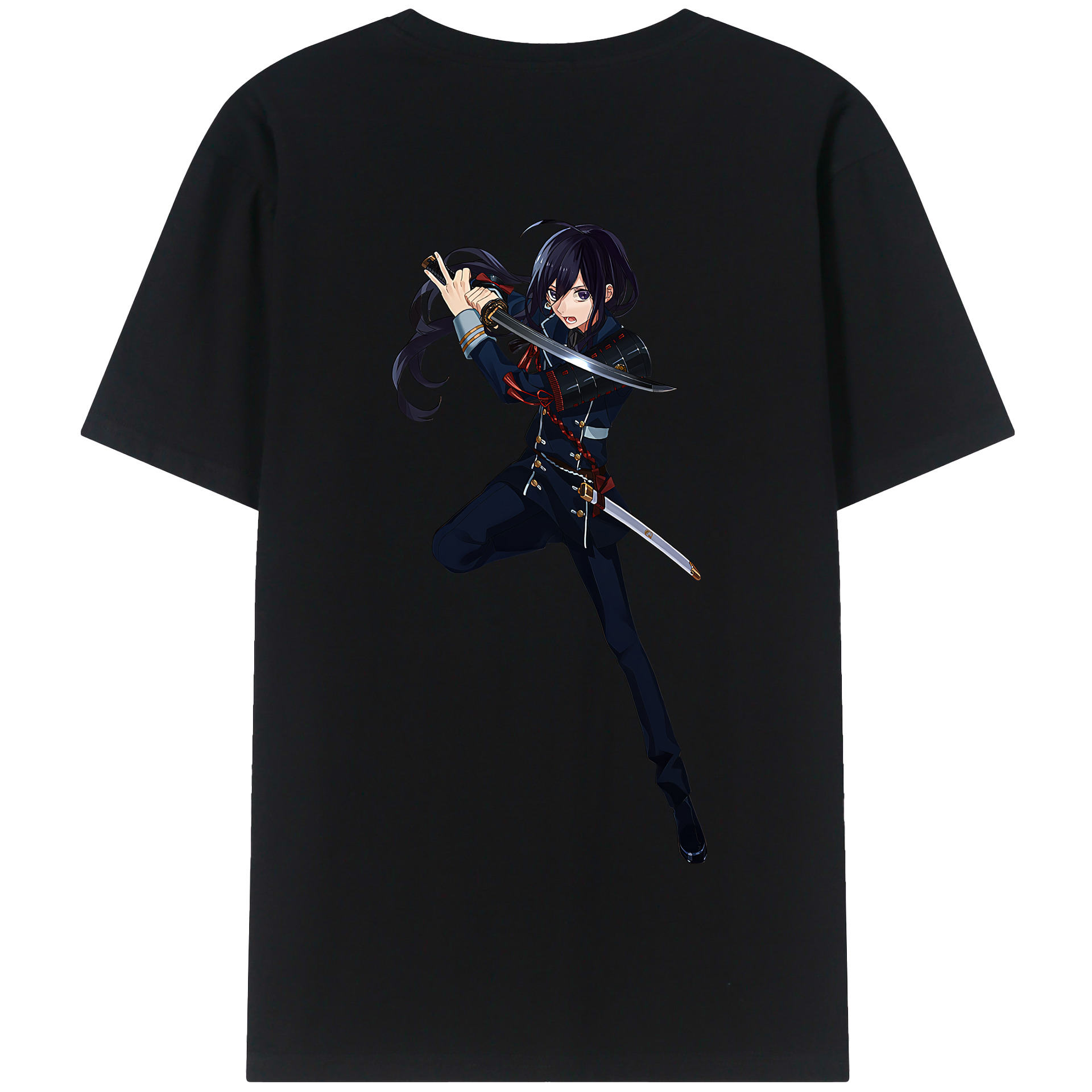 （画像用） 刀剣乱舞 Touken Ranbu 綿100％半袖Tシャツ（背面プリント）