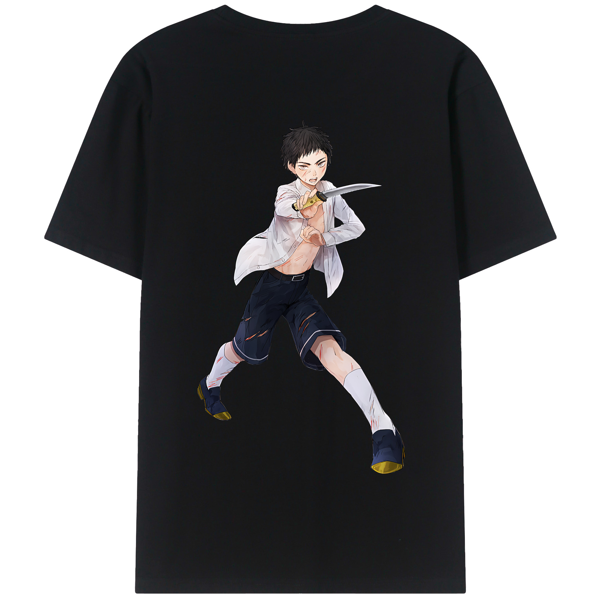 （画像用） 刀剣乱舞 Touken Ranbu 綿100％半袖Tシャツ（背面プリント）