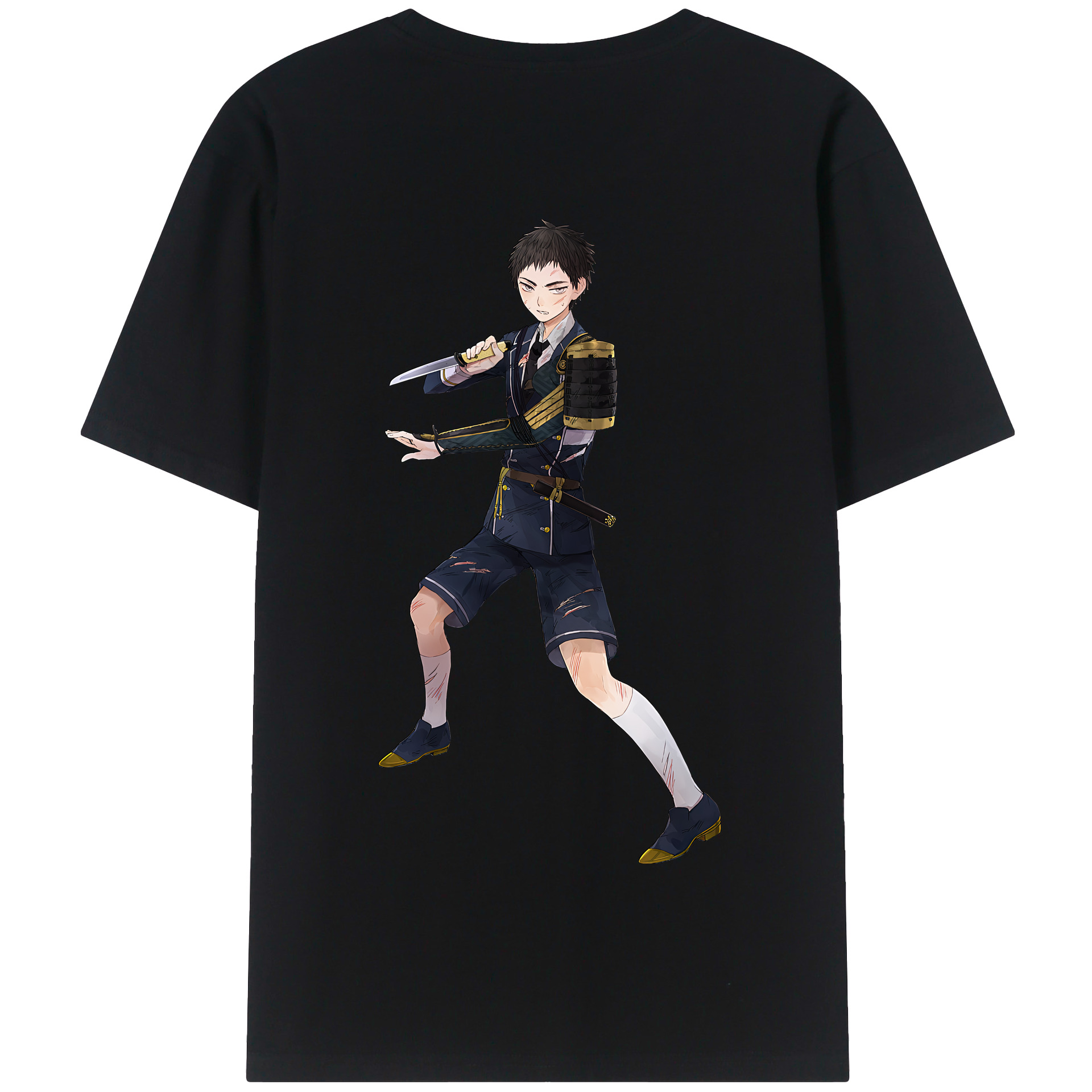 （画像用） 刀剣乱舞 Touken Ranbu 綿100％半袖Tシャツ（背面プリント）