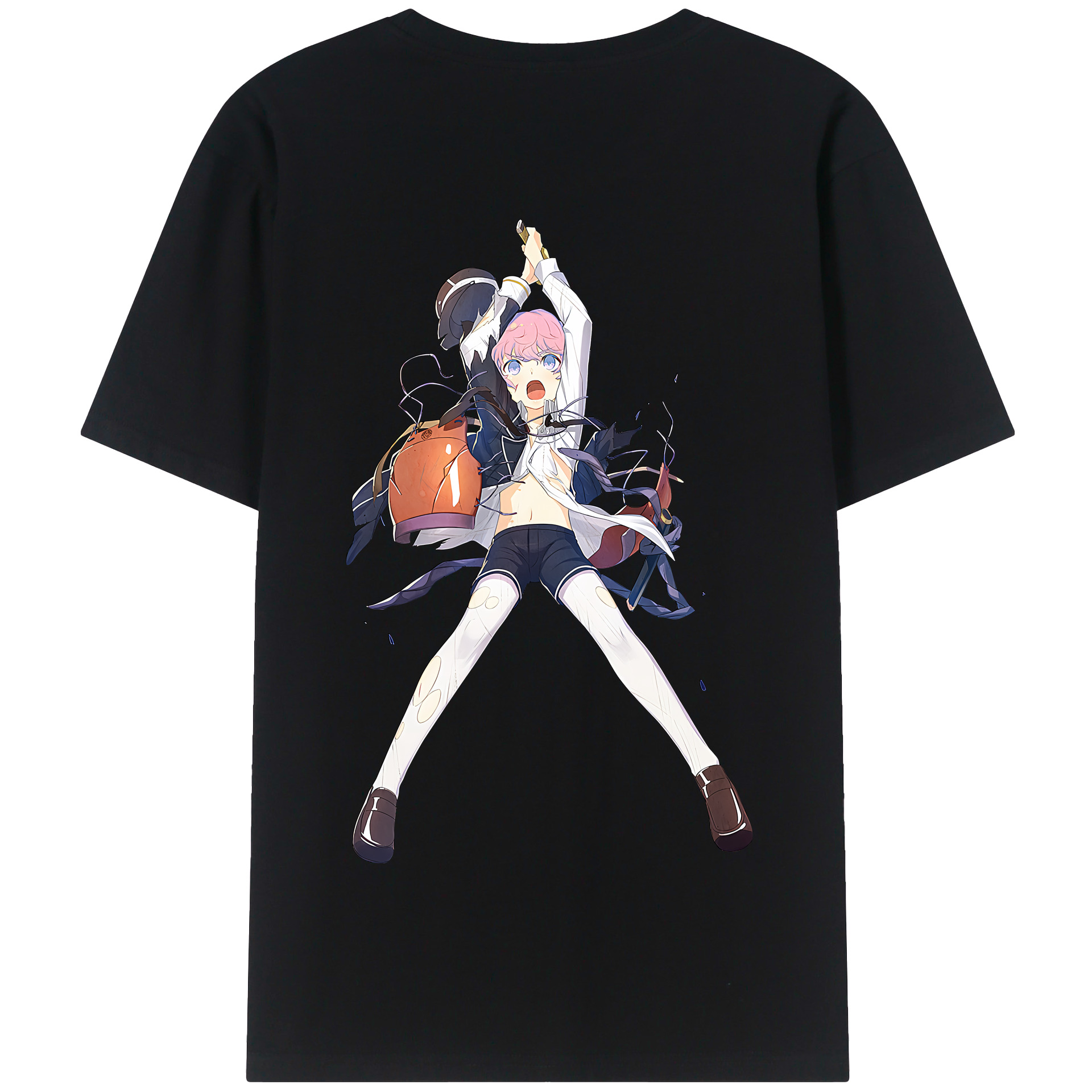 （画像用） 刀剣乱舞 Touken Ranbu 綿100％半袖Tシャツ（背面プリント）