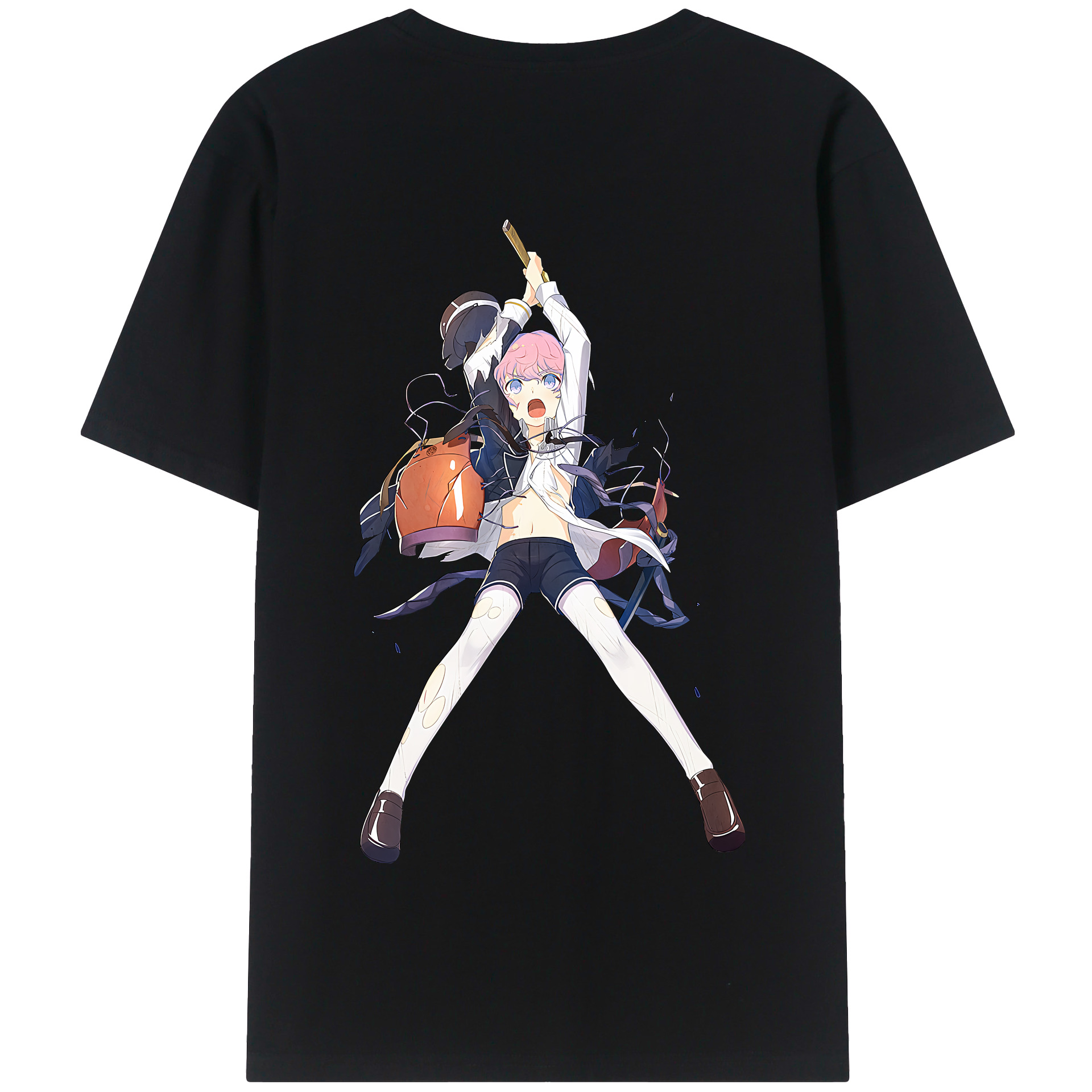 （画像用） 刀剣乱舞 Touken Ranbu 綿100％半袖Tシャツ（背面プリント）