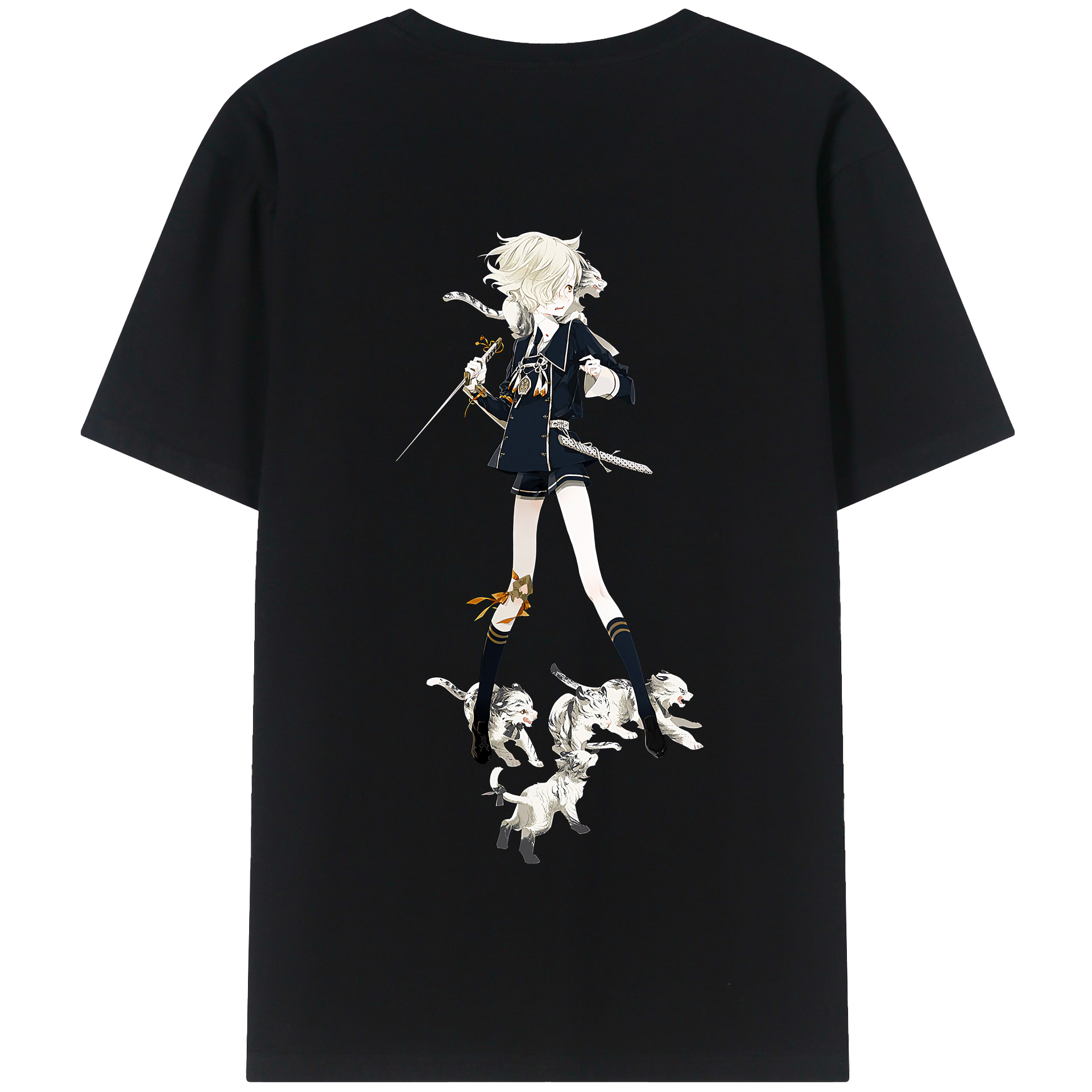 （画像用） 刀剣乱舞 Touken Ranbu 綿100％半袖Tシャツ（背面プリント）