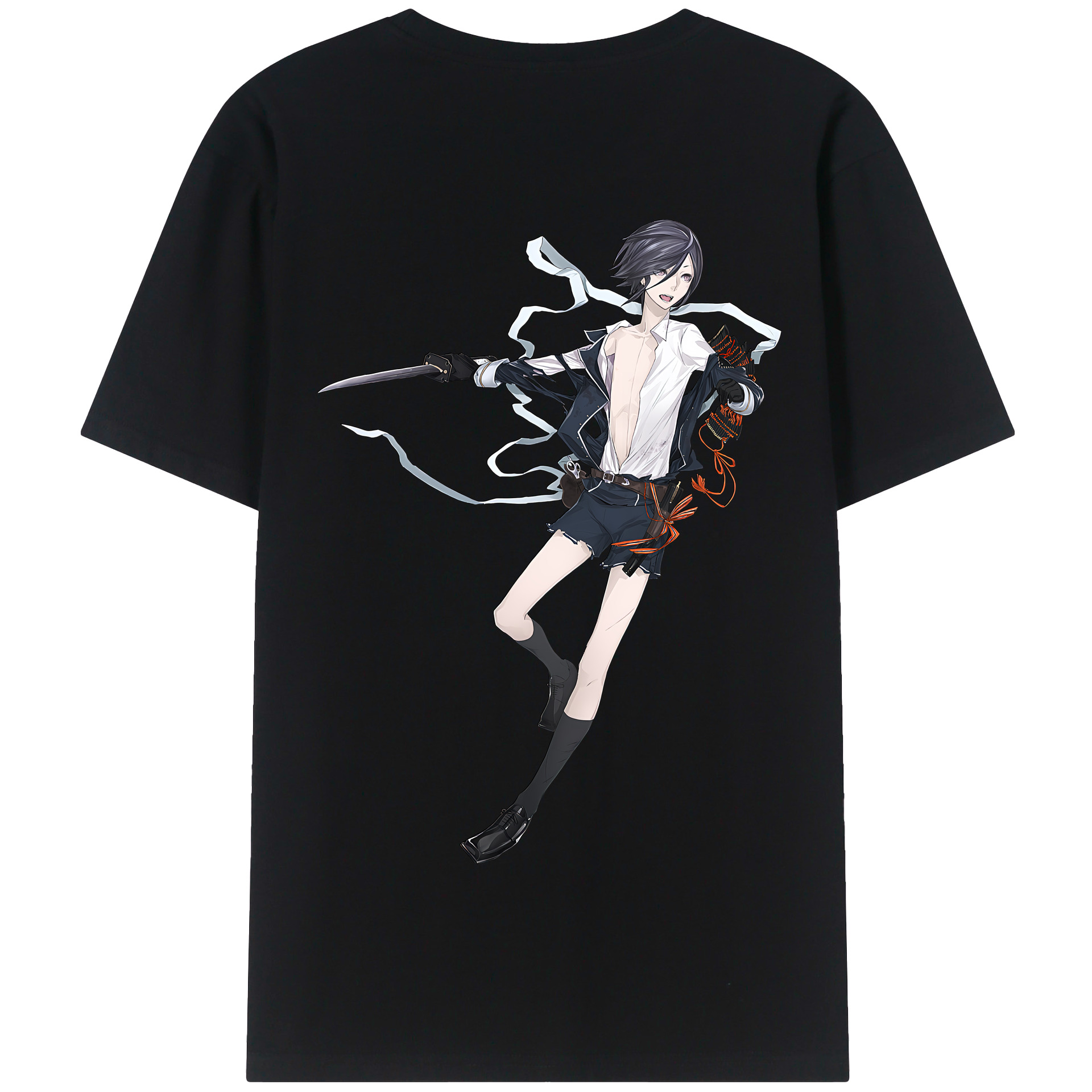 （画像用） 刀剣乱舞 Touken Ranbu 綿100％半袖Tシャツ（背面プリント）