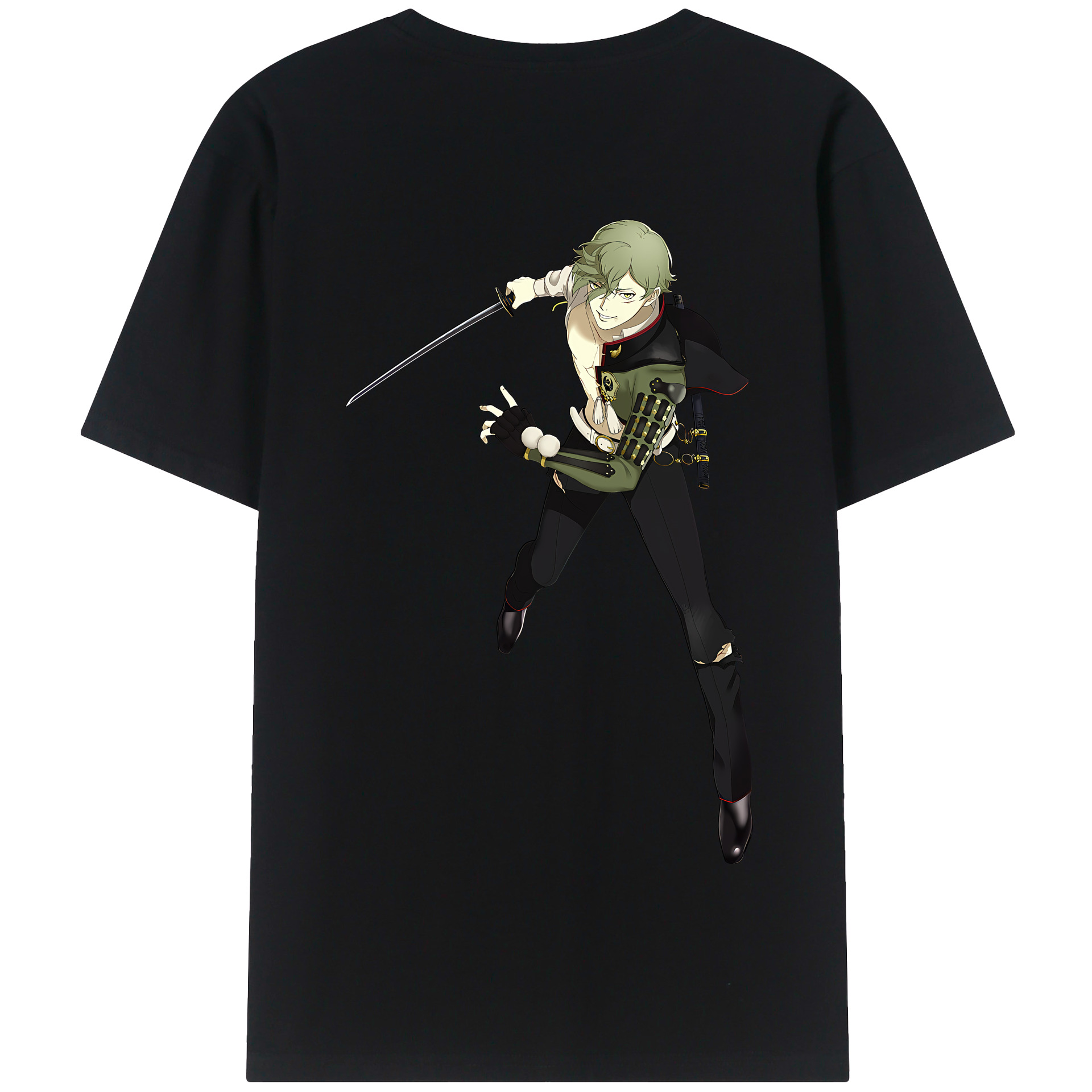 （画像用） 刀剣乱舞 Touken Ranbu 綿100％半袖Tシャツ（背面プリント）