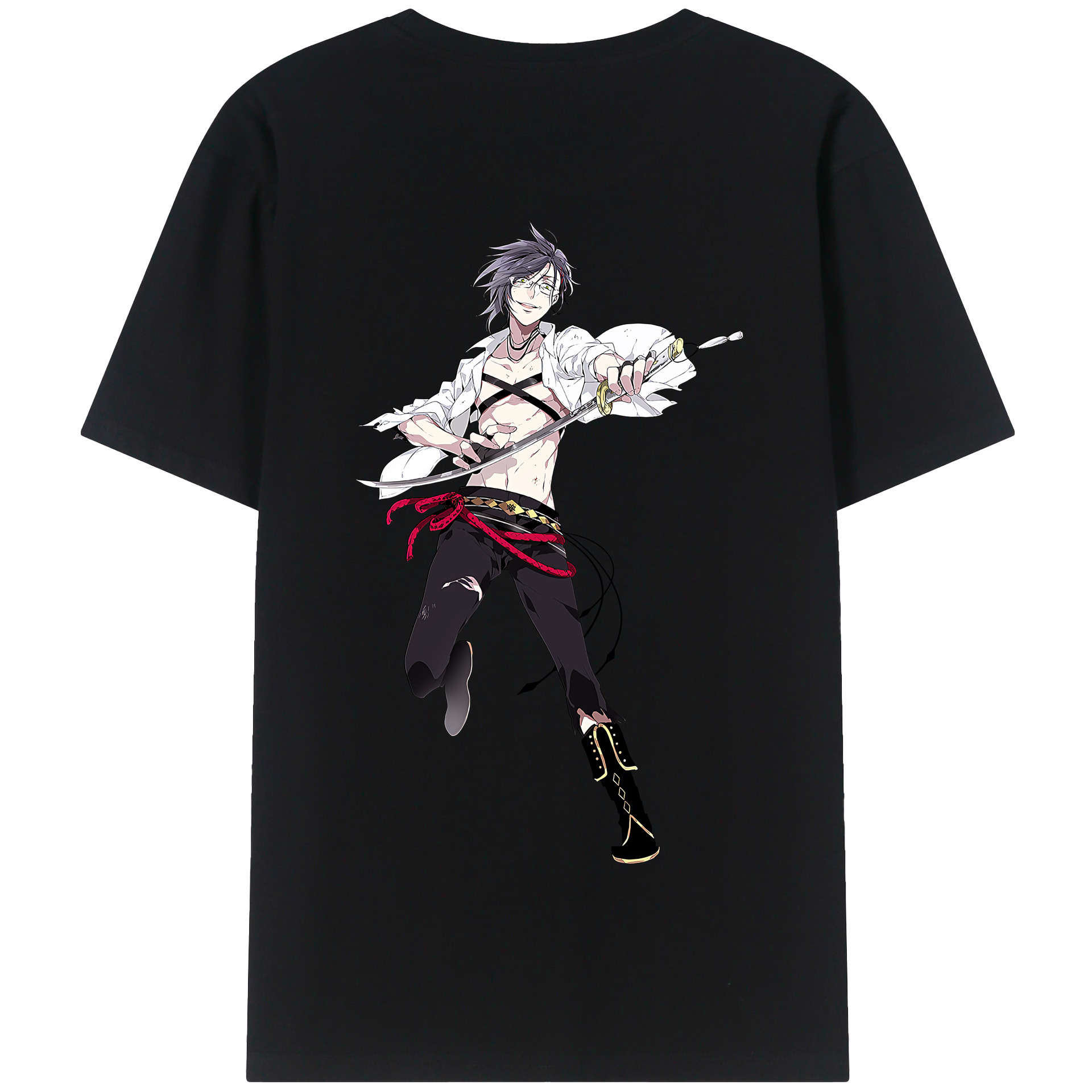 （画像用） 刀剣乱舞 Touken Ranbu 綿100％半袖Tシャツ（背面プリント）