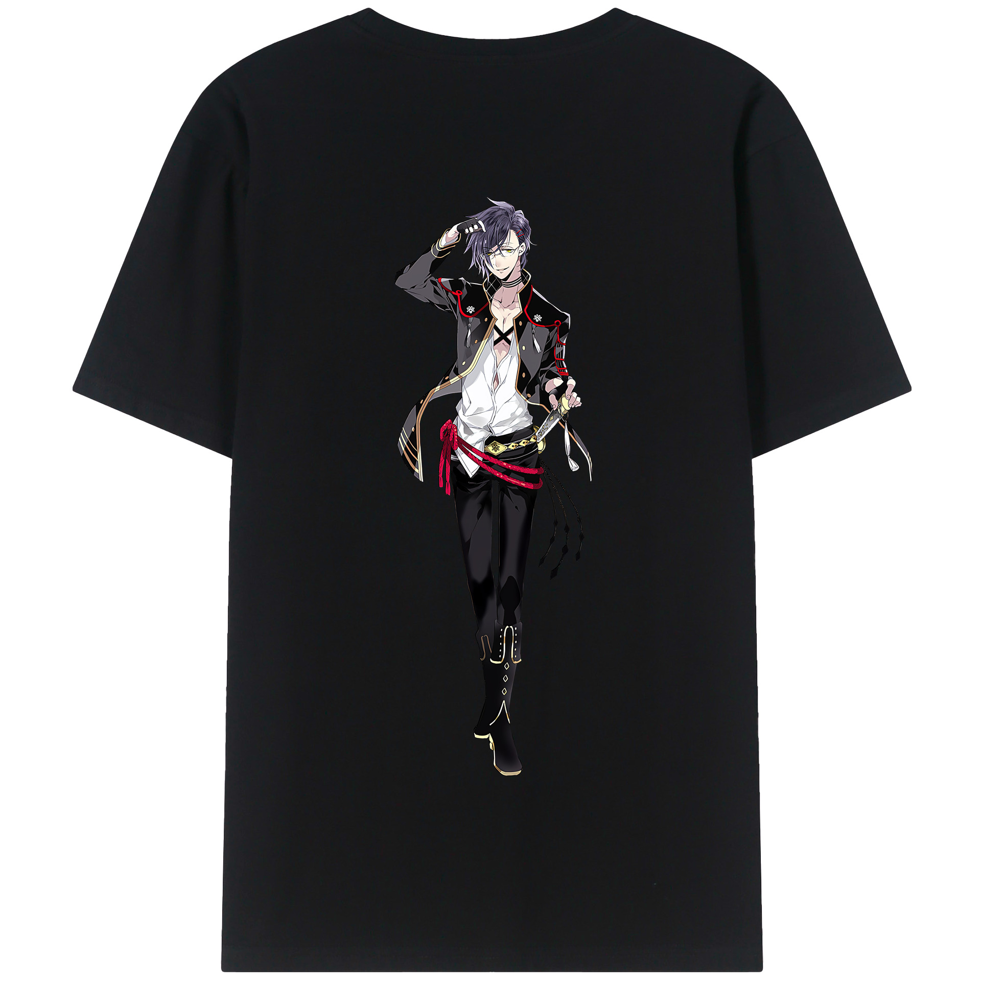 （画像用） 刀剣乱舞 Touken Ranbu 綿100％半袖Tシャツ（背面プリント）