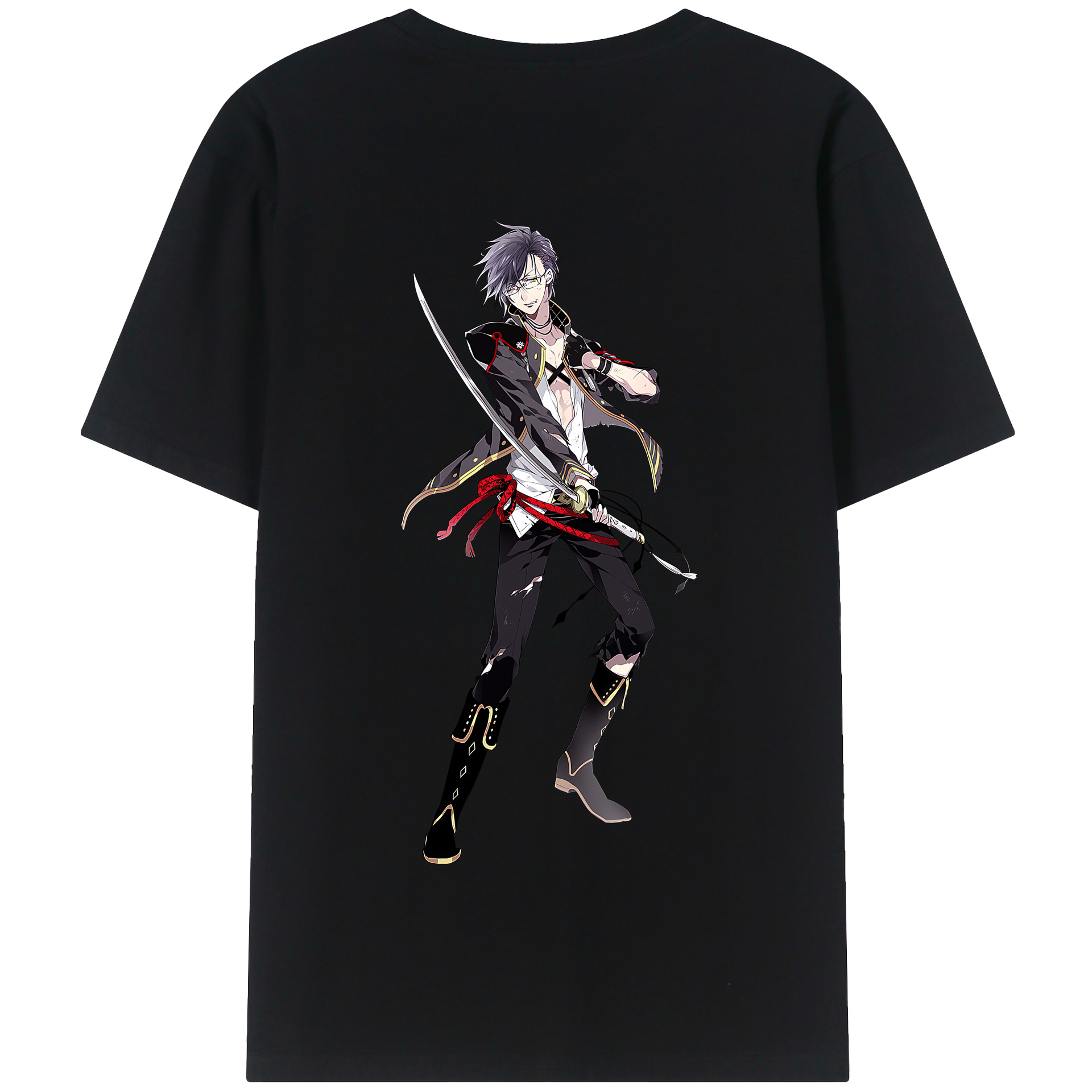 （画像用） 刀剣乱舞 Touken Ranbu 綿100％半袖Tシャツ（背面プリント）