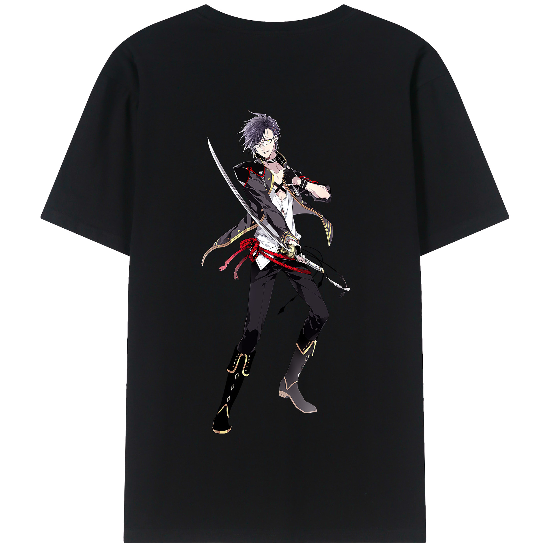 （画像用） 刀剣乱舞 Touken Ranbu 綿100％半袖Tシャツ（背面プリント）