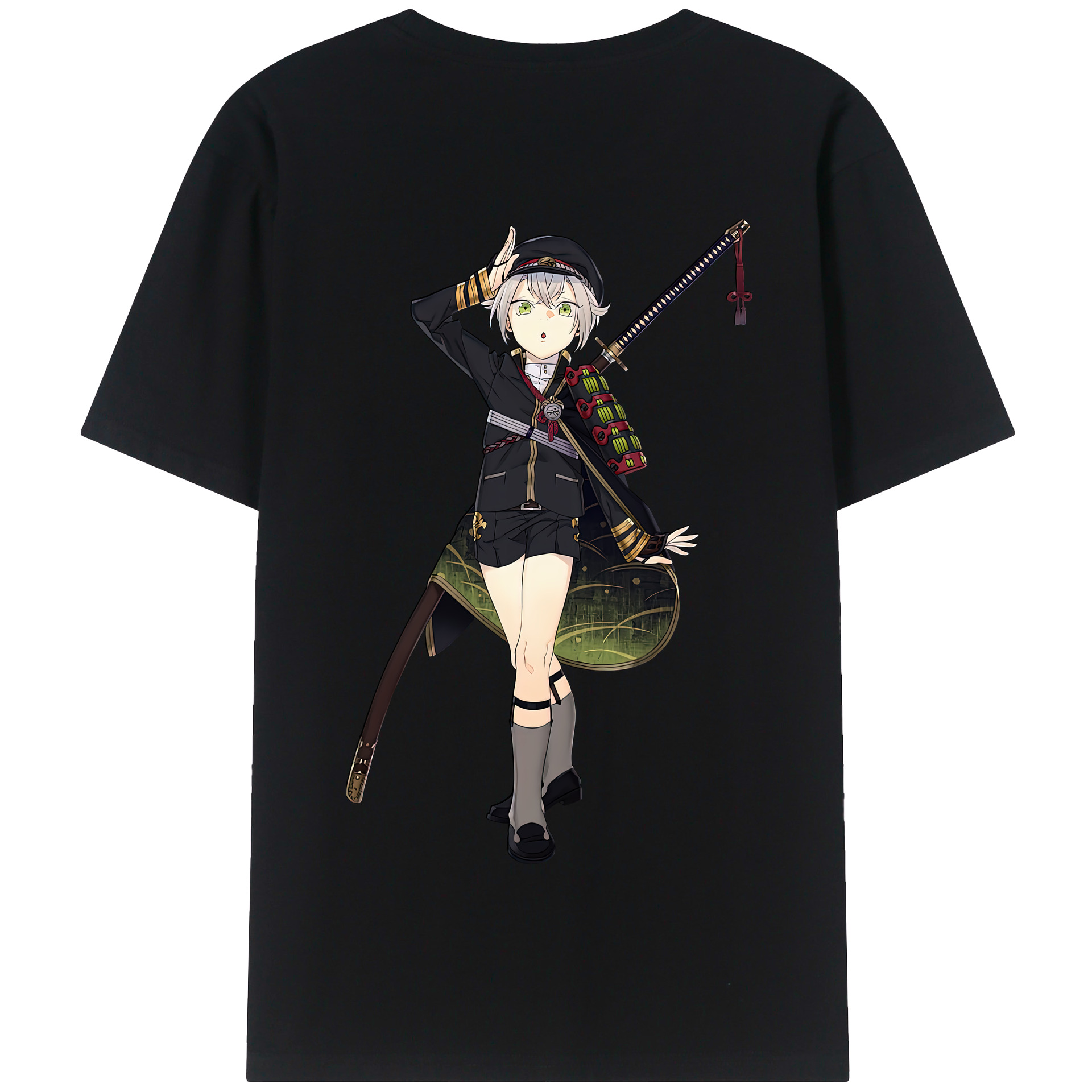 （画像用） 刀剣乱舞 Touken Ranbu 綿100％半袖Tシャツ（背面プリント）