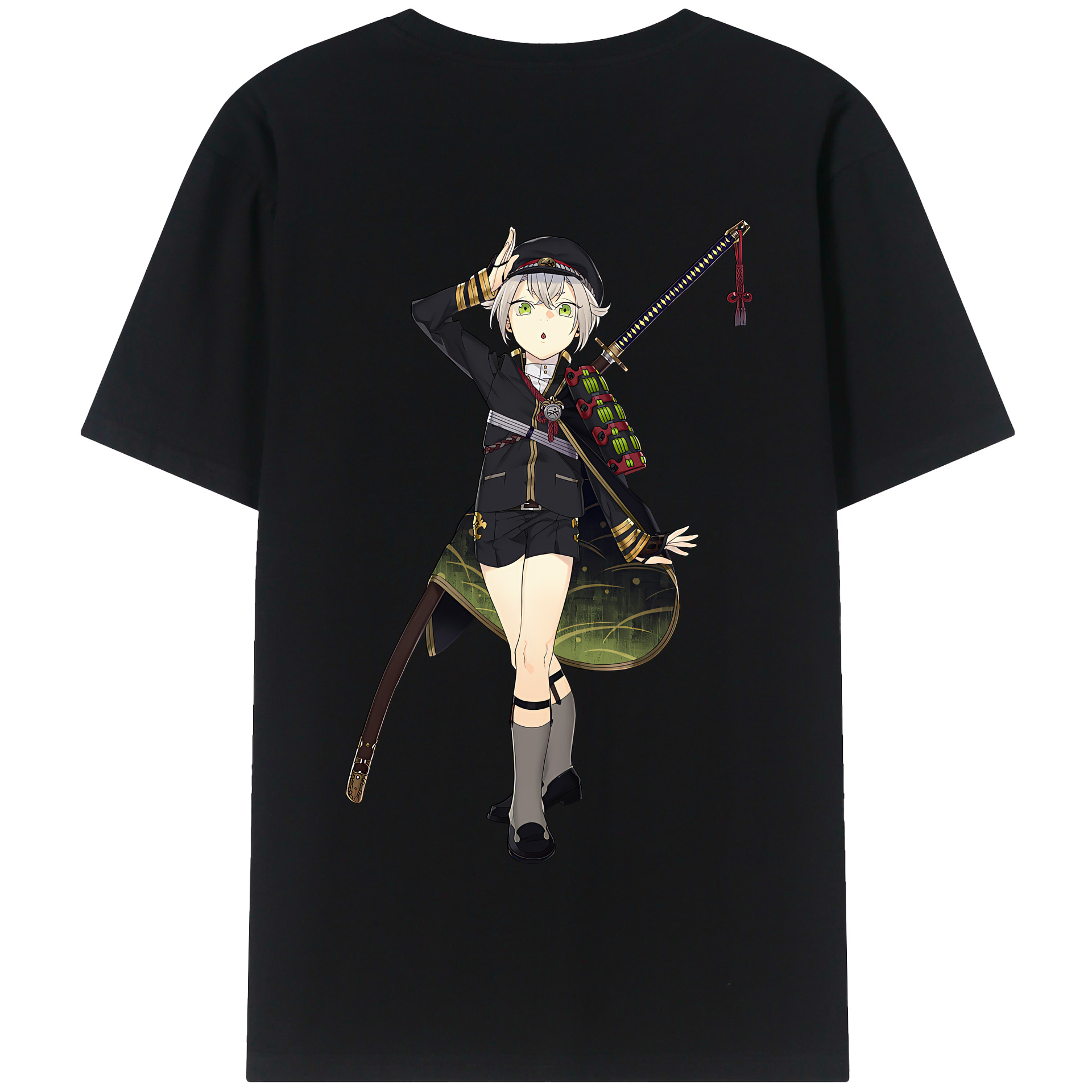 （画像用） 刀剣乱舞 Touken Ranbu 綿100％半袖Tシャツ（背面プリント）